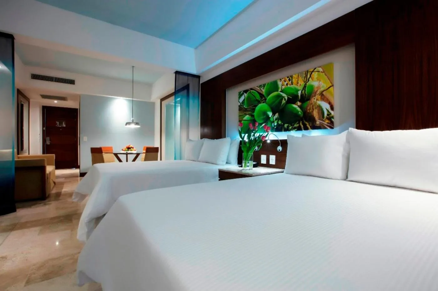 Bed in Krystal Grand Nuevo Vallarta