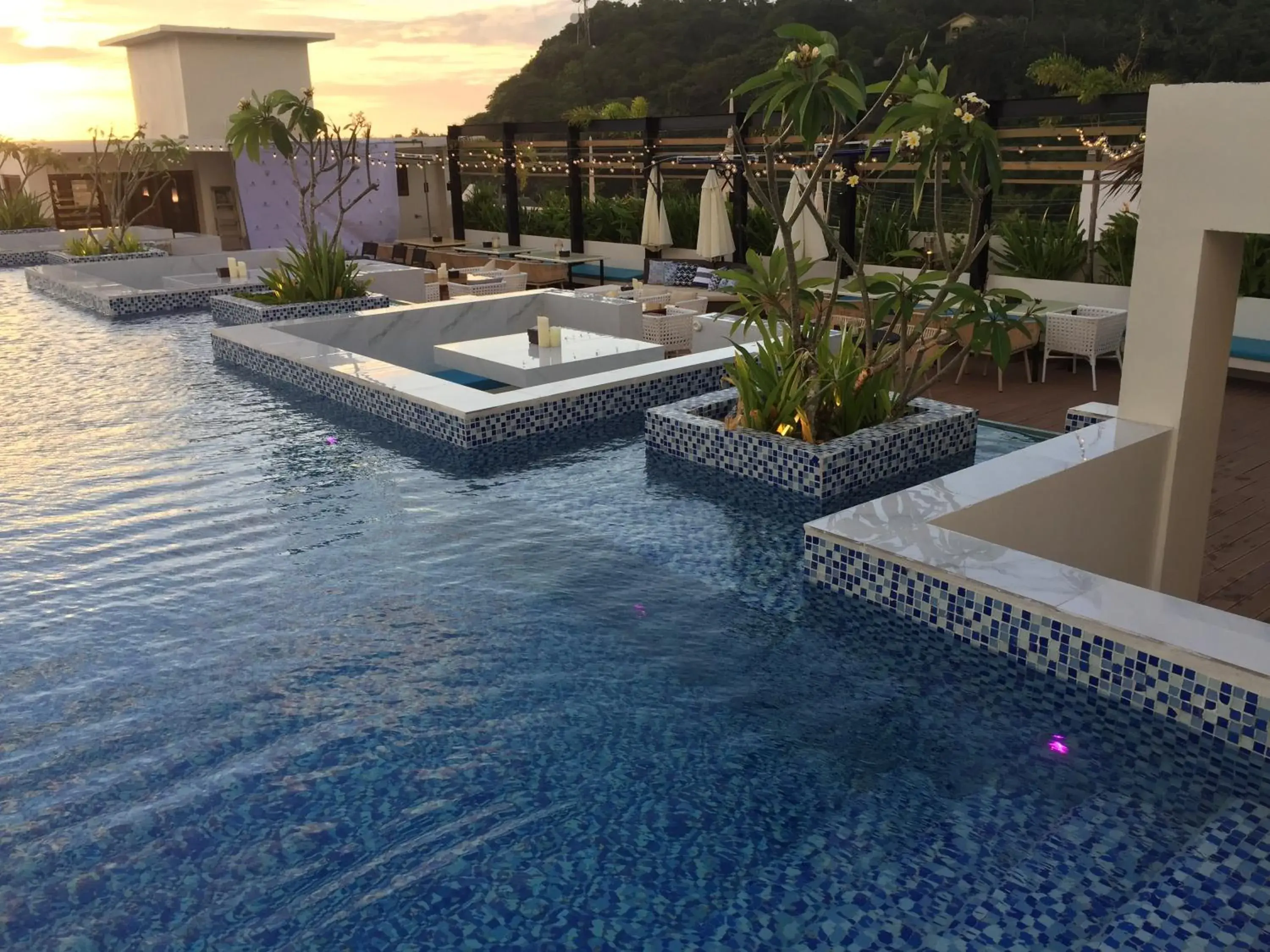 Pool view in Ferra Hotel and Garden Suites Pool view in Ferra Hotel and Garden Suites