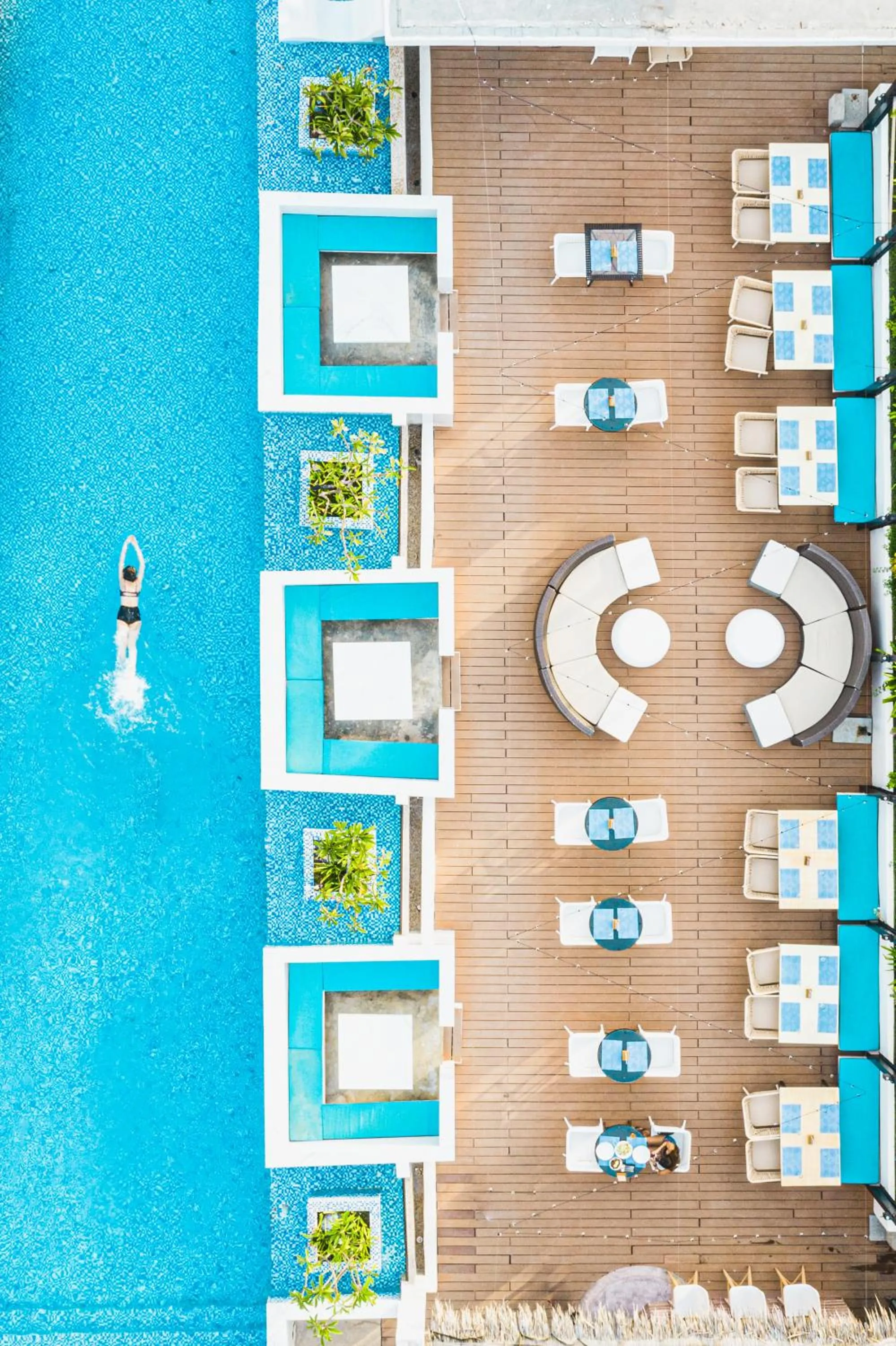 Swimming pool in Ferra Hotel and Garden Suites