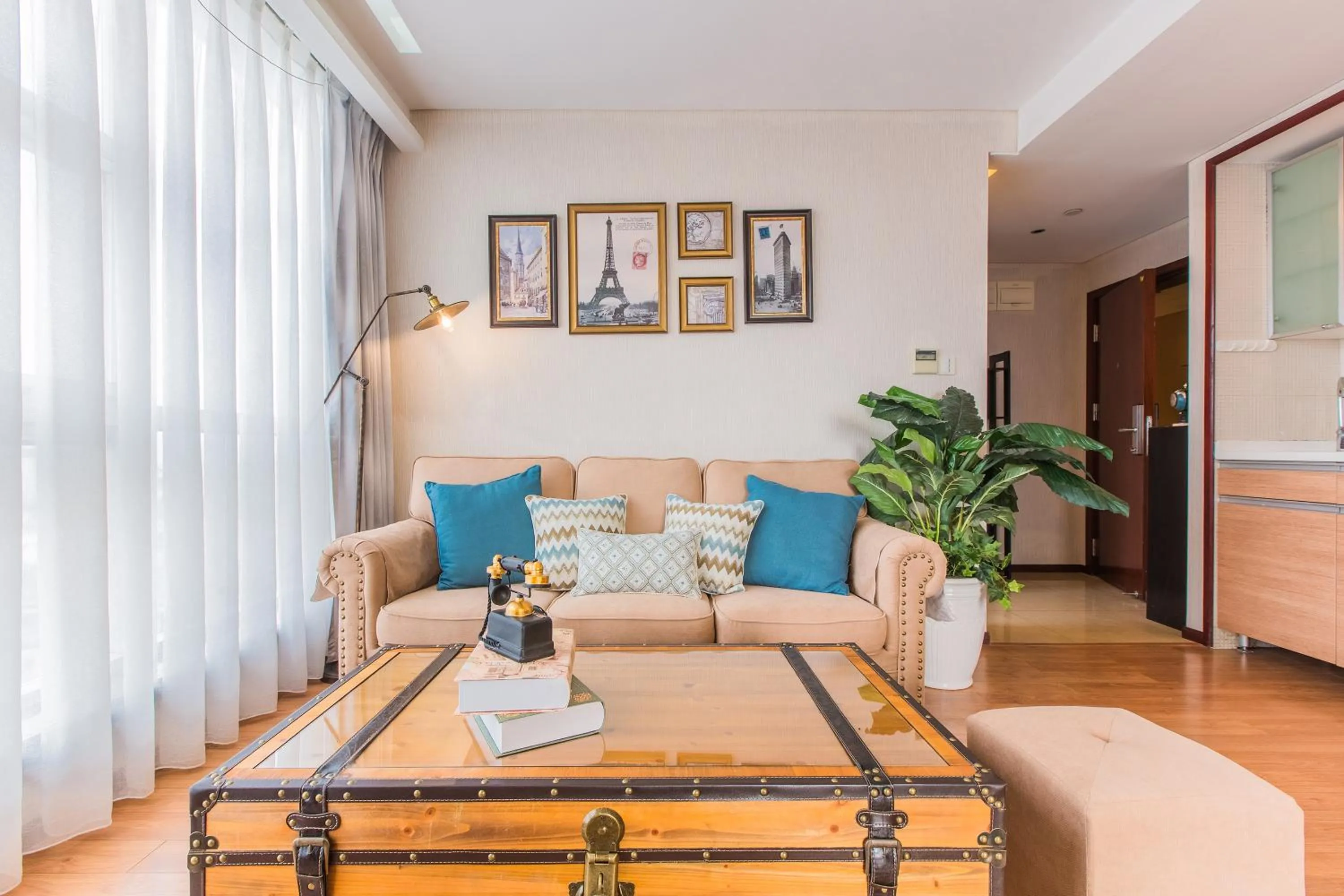 Living room in Westlake Service Apartment