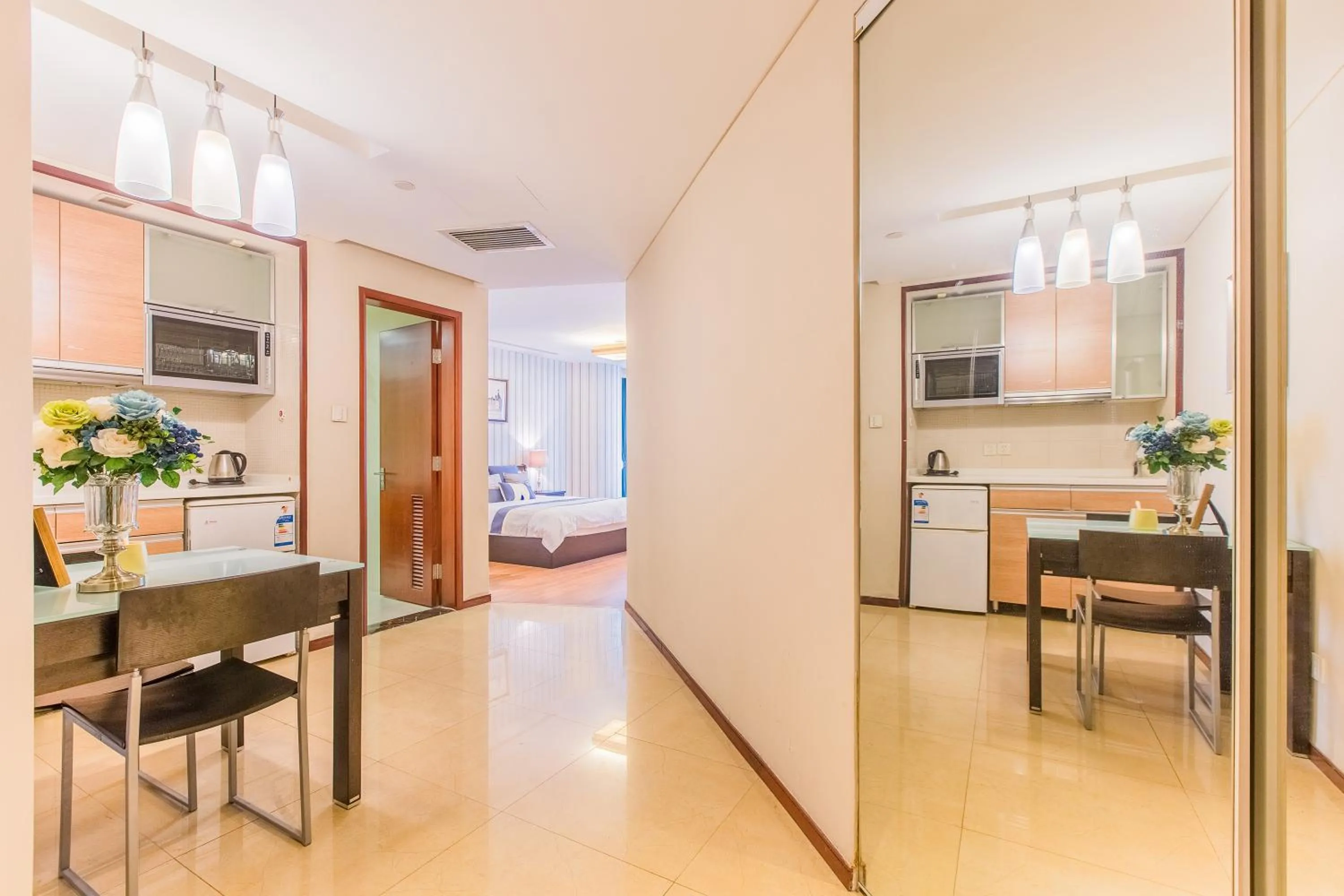Dining area in Westlake Service Apartment