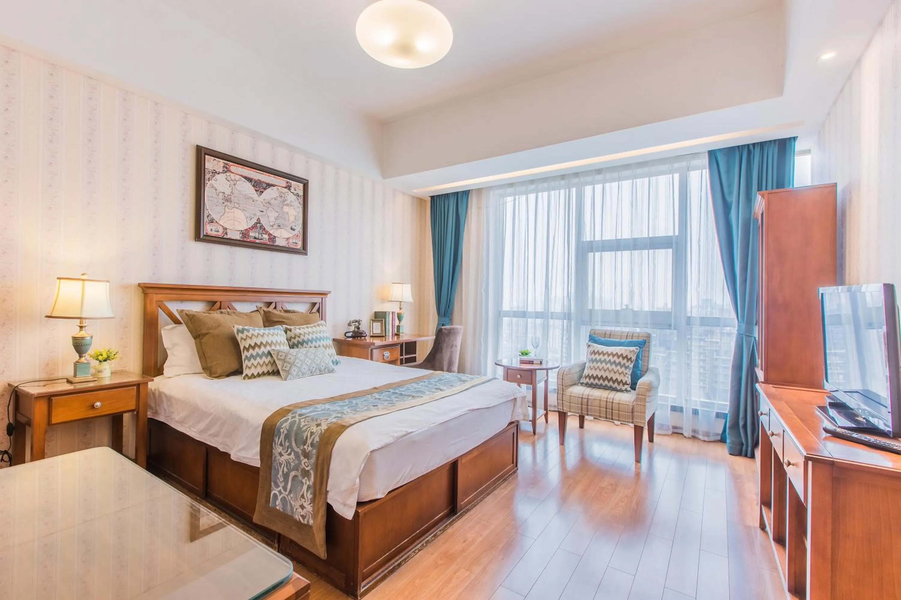 Bedroom, Bed in Westlake Service Apartment