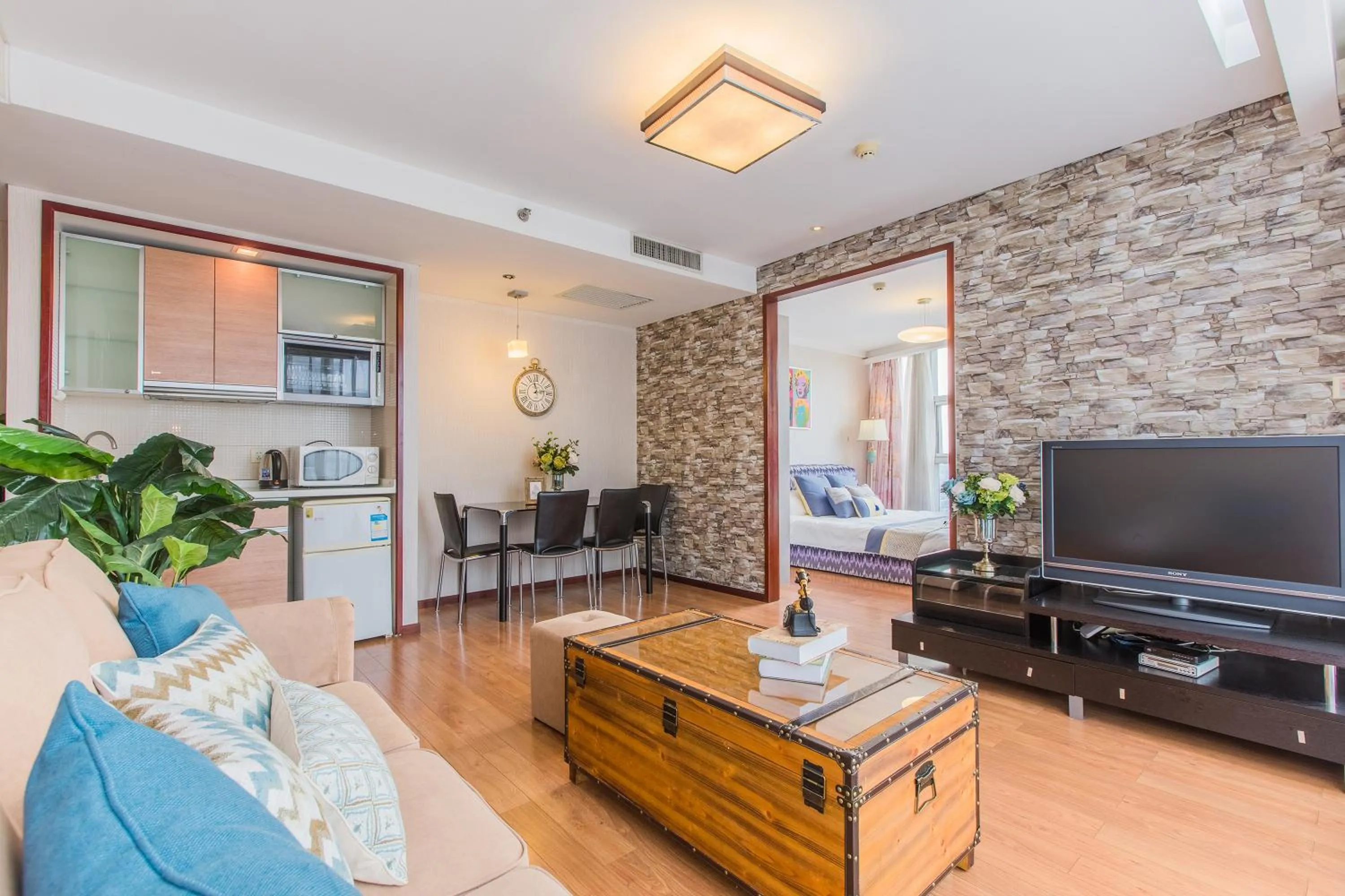 Living room in Westlake Service Apartment
