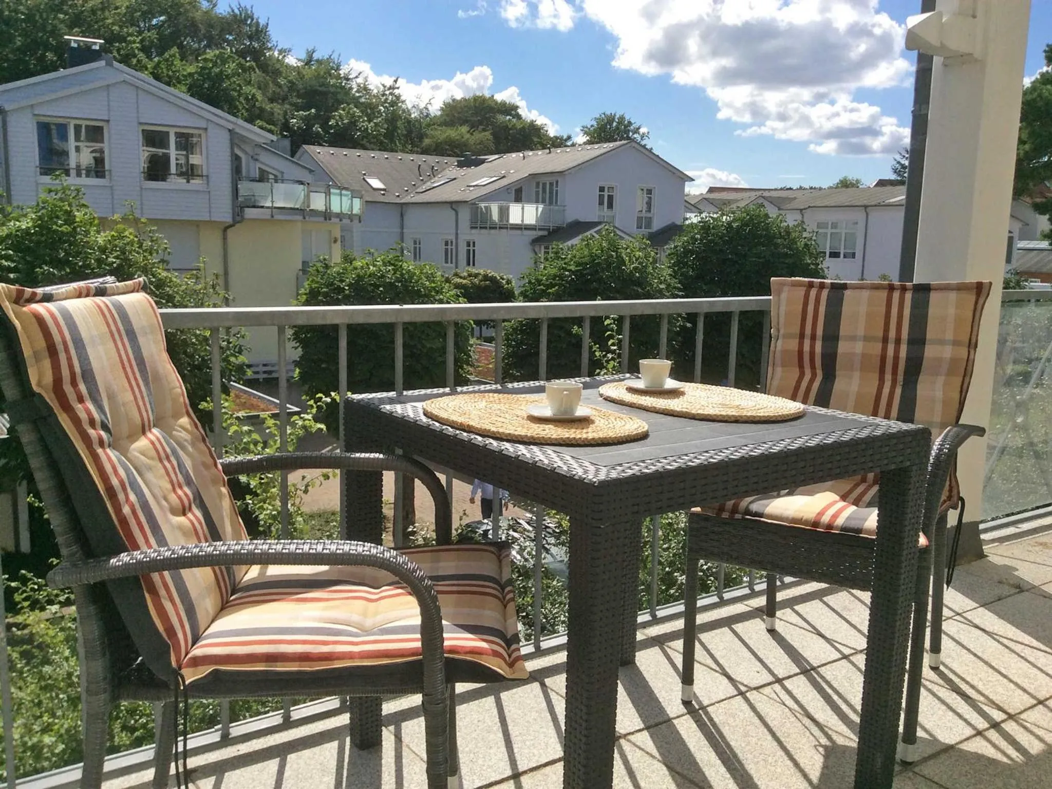 Balcony/Terrace in Villa Freia in Binz - WG 11 mit Meerblick und Balkon
