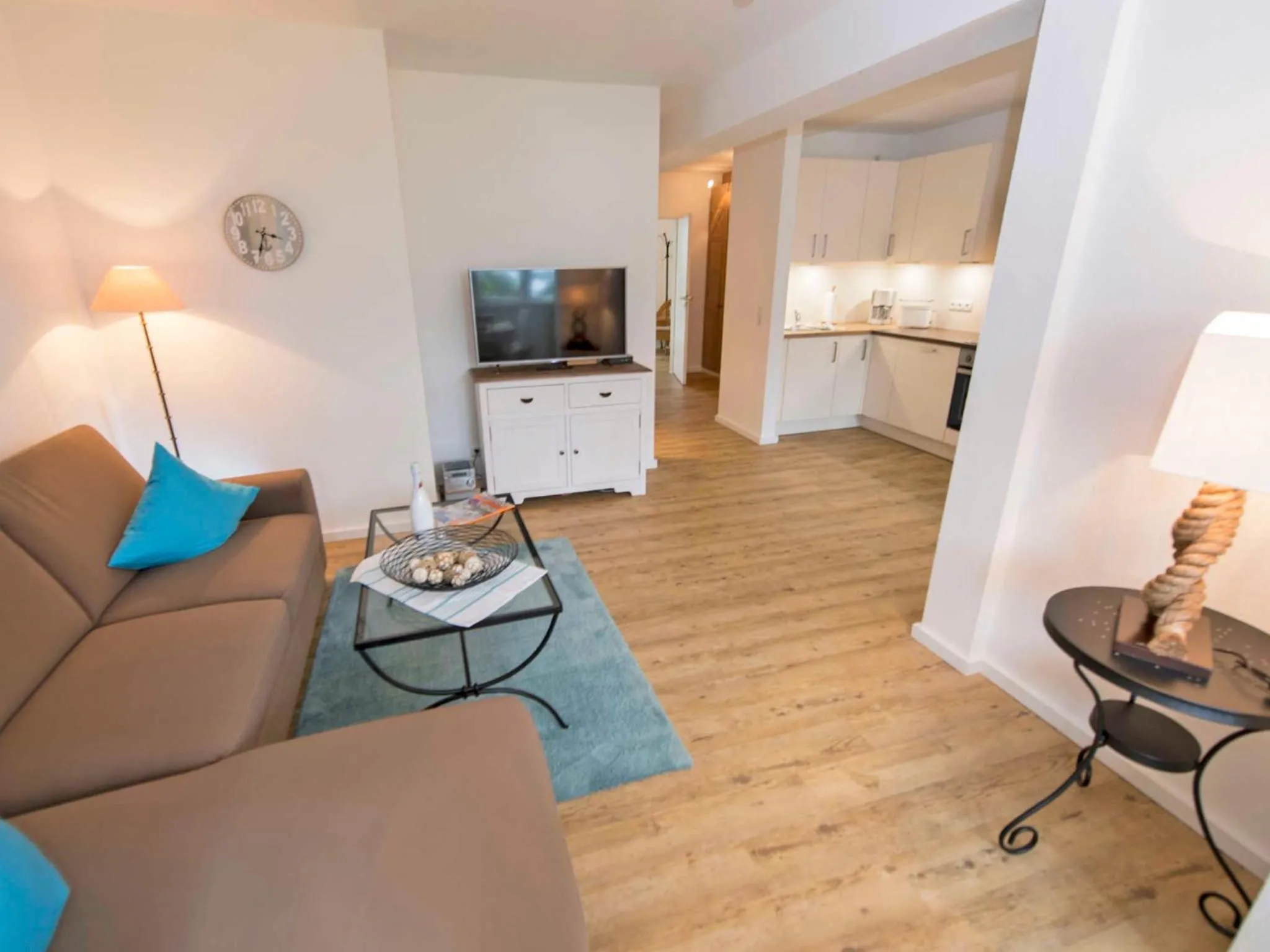 Kitchen or kitchenette in Villa Freia in Binz - WG 11 mit Meerblick und Balkon