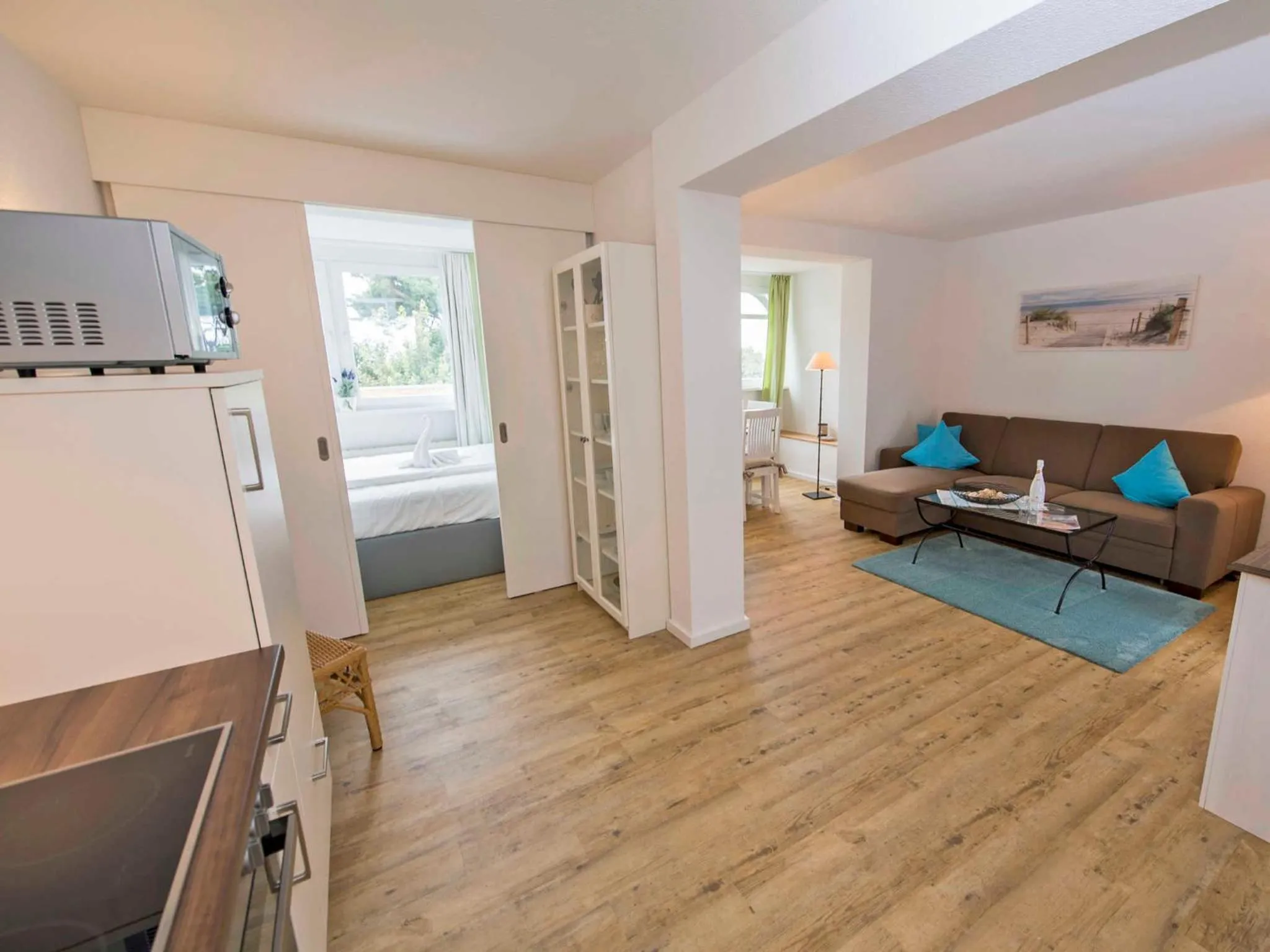 Kitchen or kitchenette in Villa Freia in Binz - WG 11 mit Meerblick und Balkon