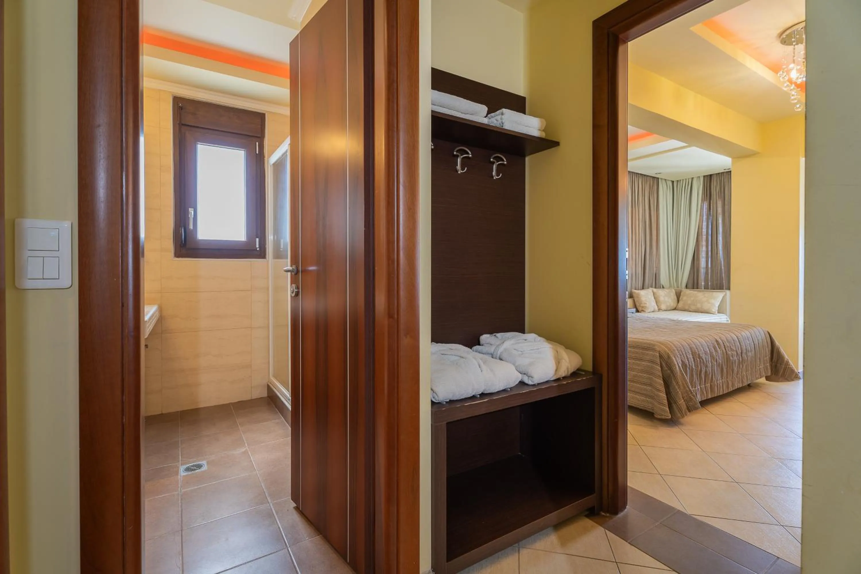 Bed in Meliton Inn Hotel & Suites by the beach