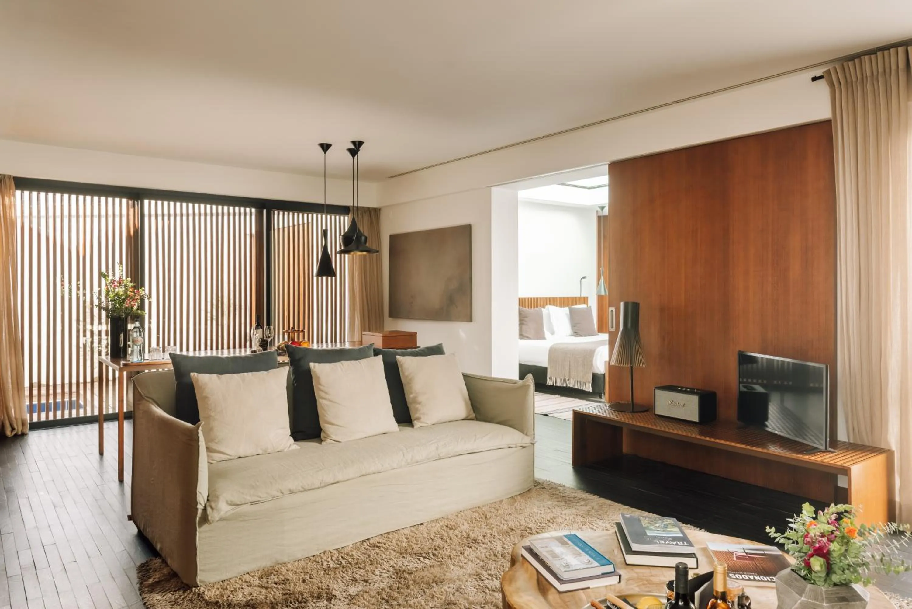 Bed in L'AND Vineyards - Relais & Châteaux