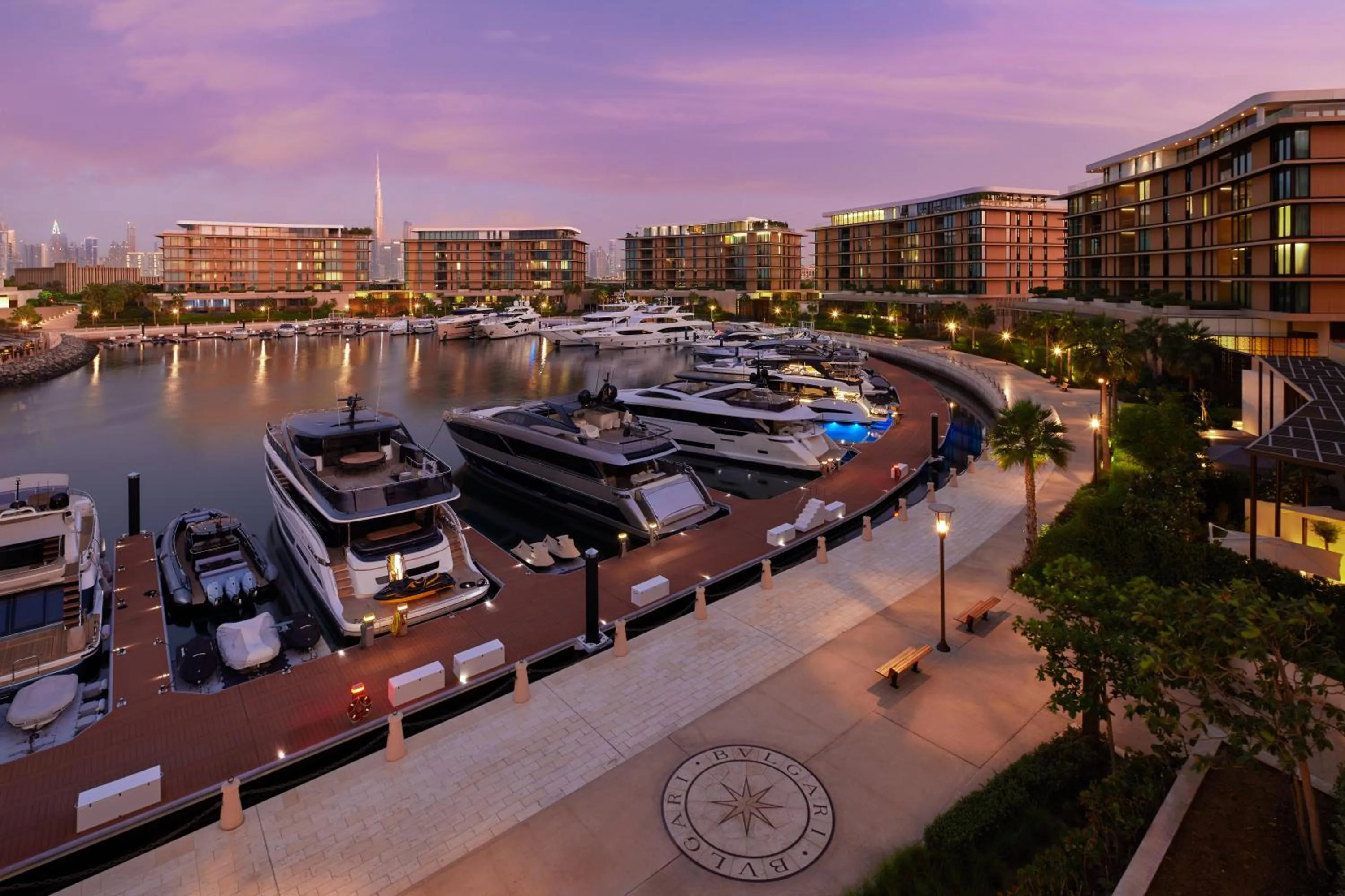 Sunset in Bvlgari Resort Dubai