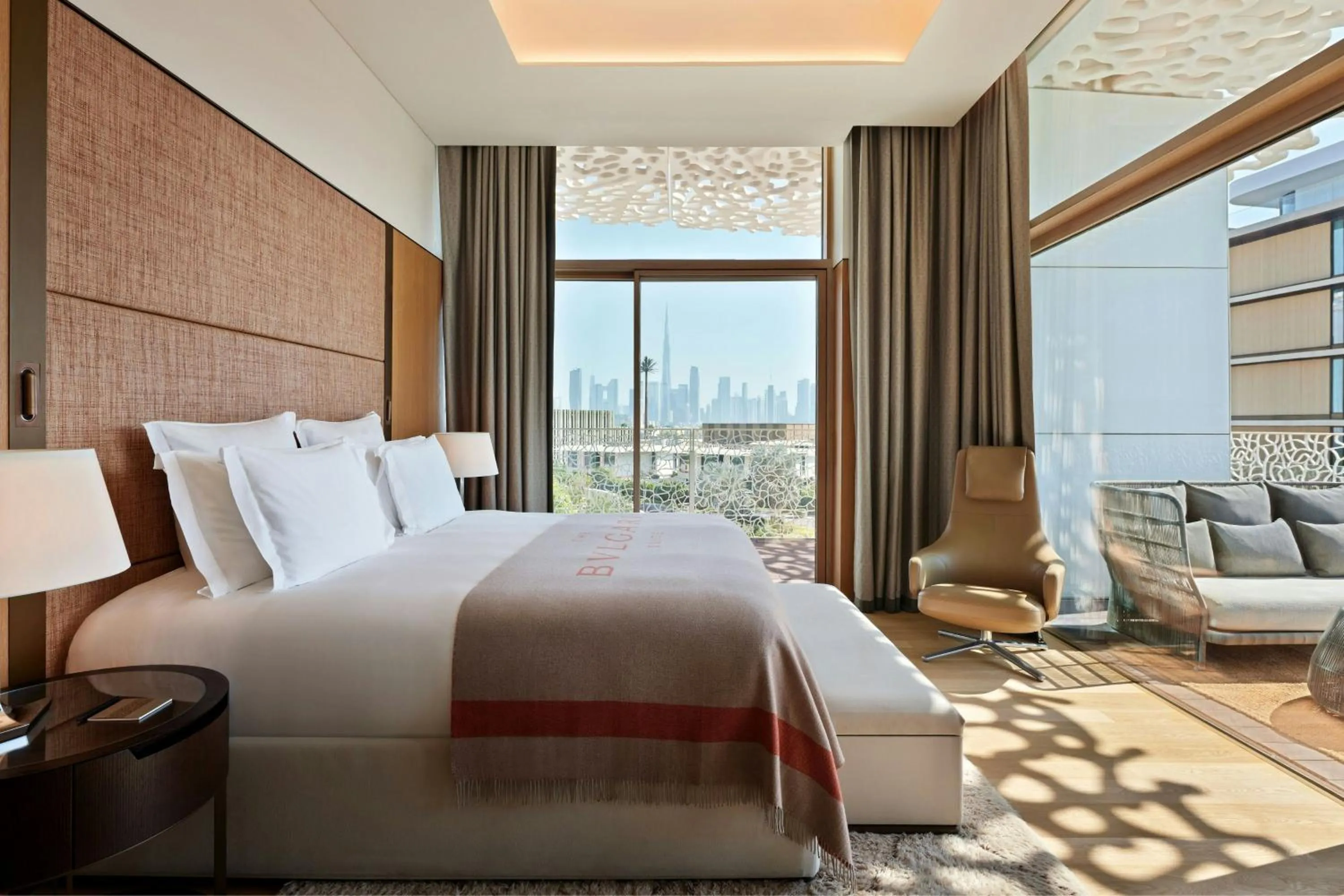 Bedroom, Bed in Bvlgari Resort Dubai