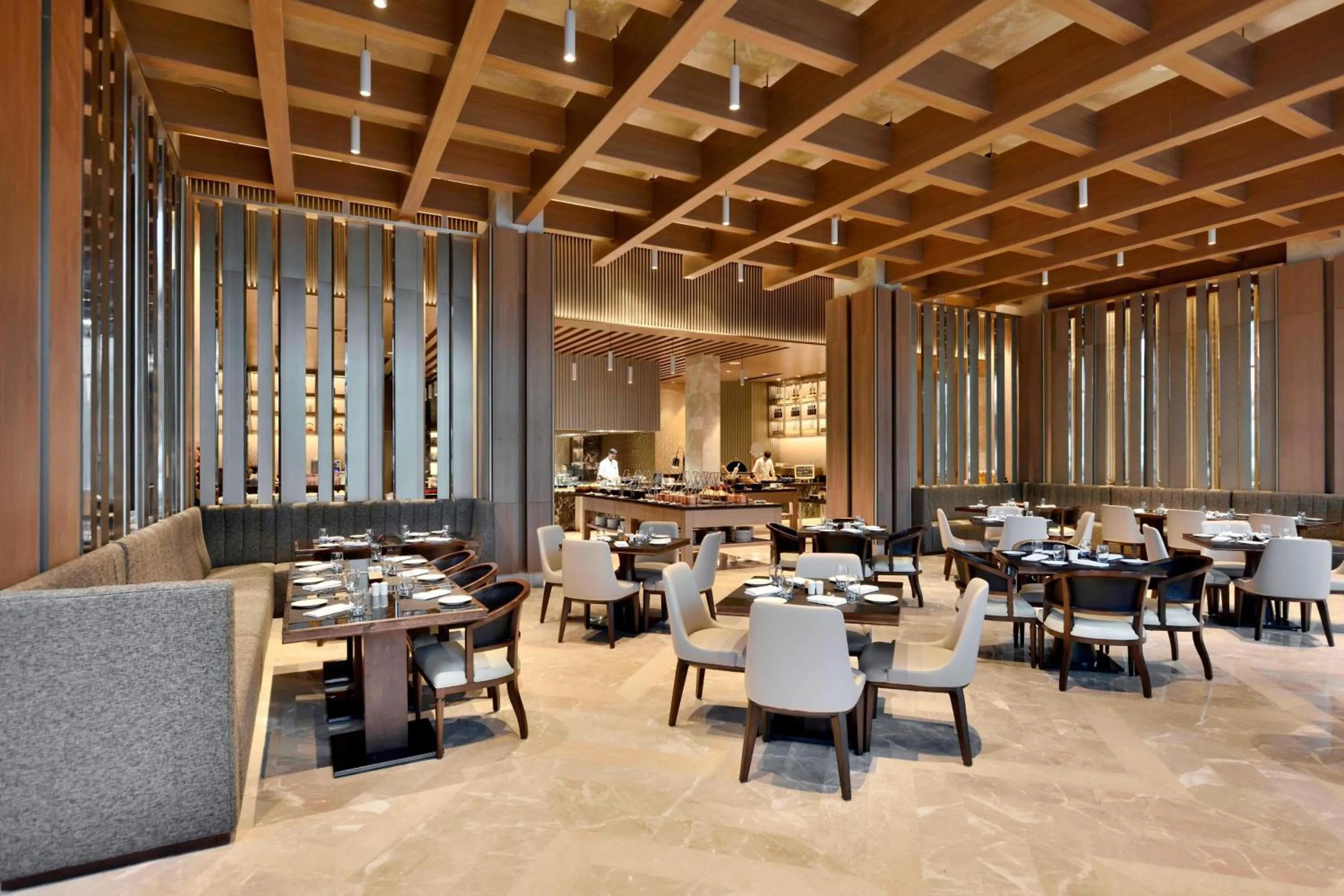 Kitchen or kitchenette in Indore Marriott Hotel