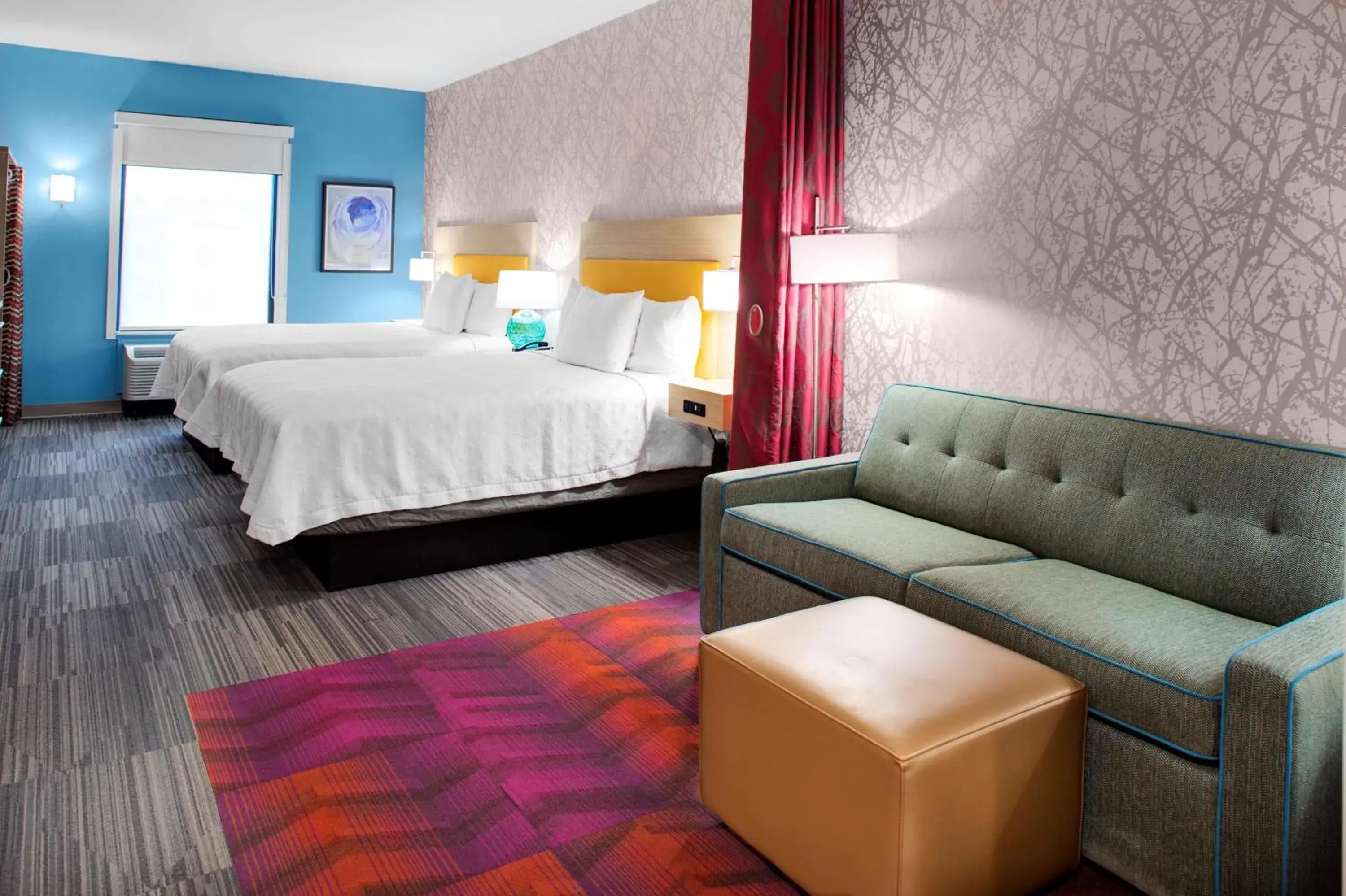 Living room, Bed in Home2 Suites By Hilton Lake Charles Living room, Bed in Home2 Suites By Hilton Lake Charles