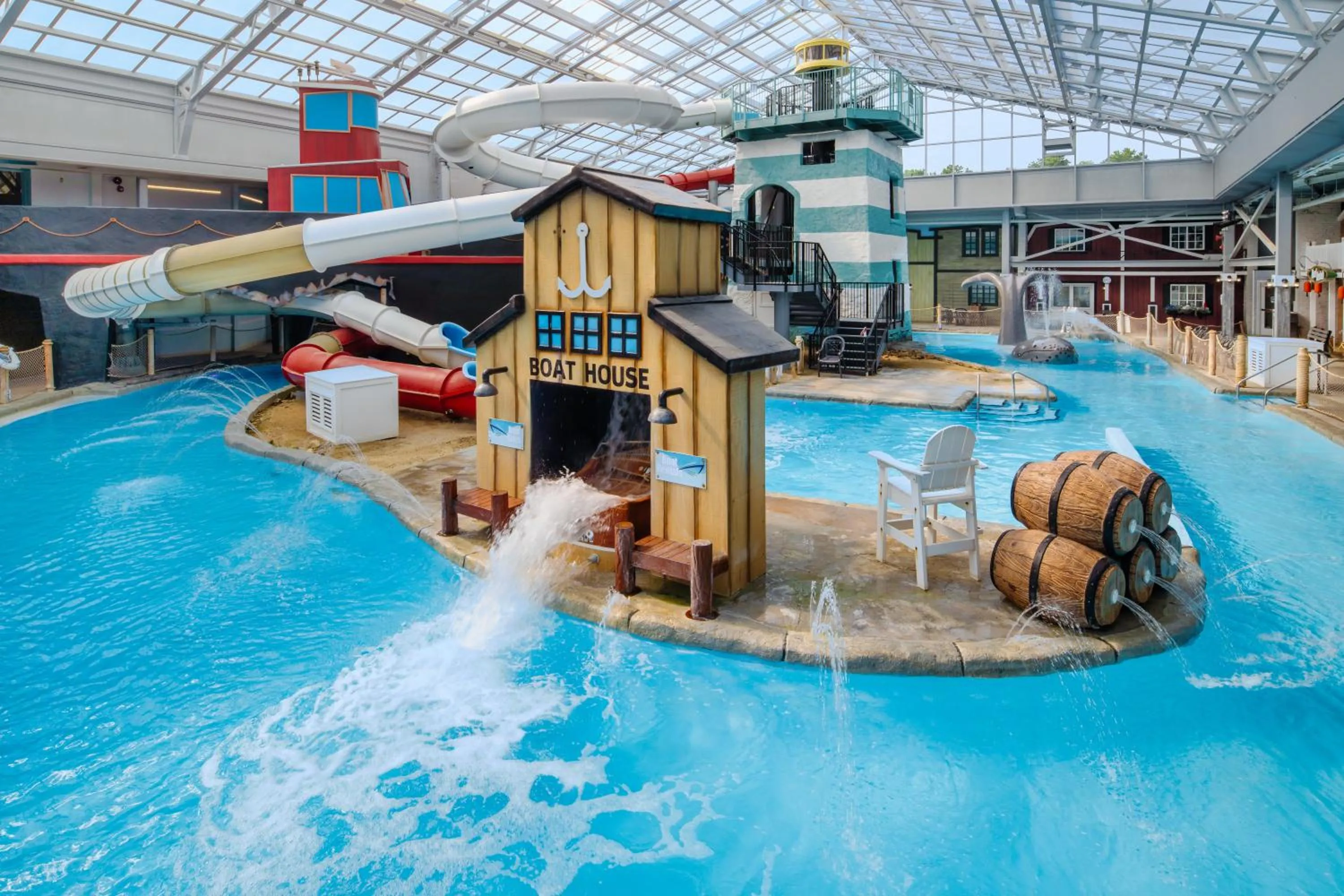 Aqua park in Margaritaville Resort Cape Cod