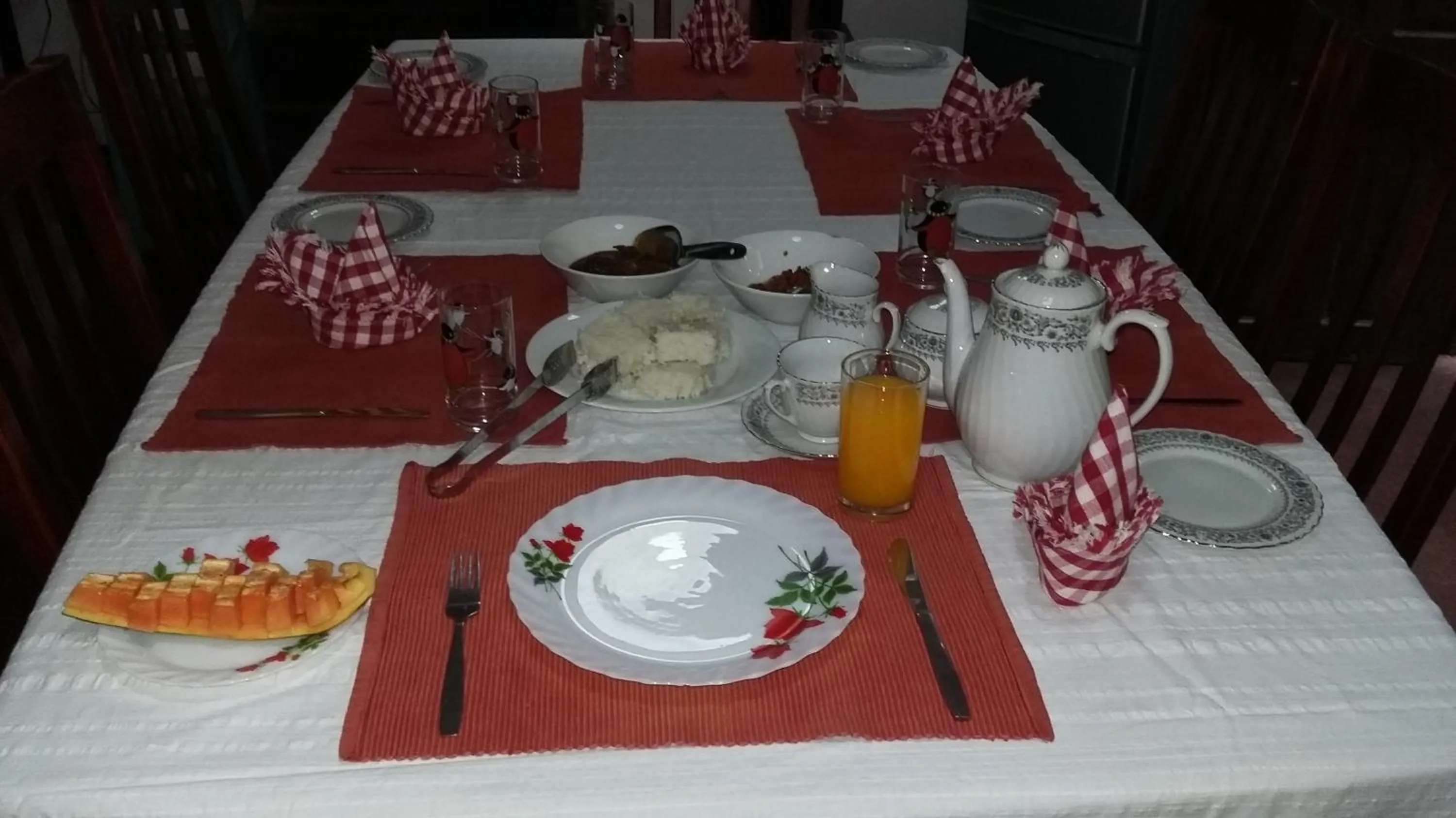 Food close-up in Kandy Mountain Cottage