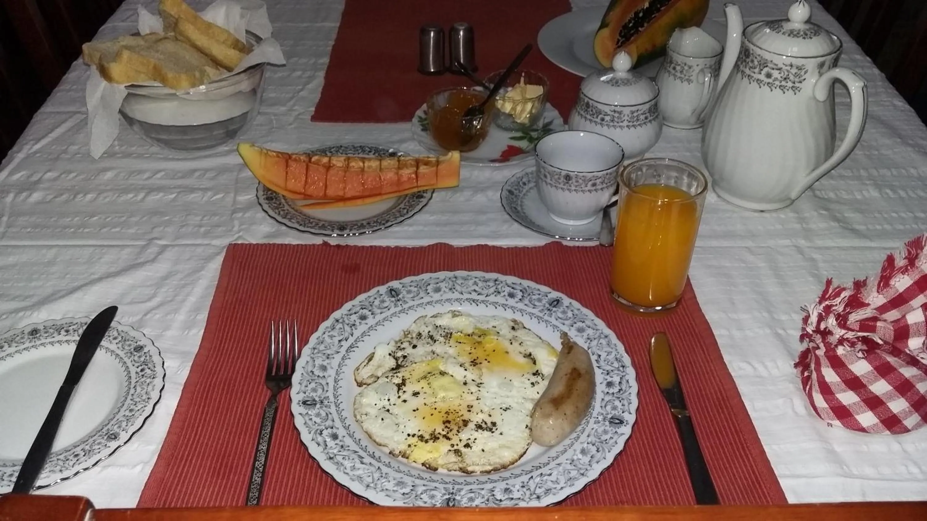 Food close-up in Kandy Mountain Cottage