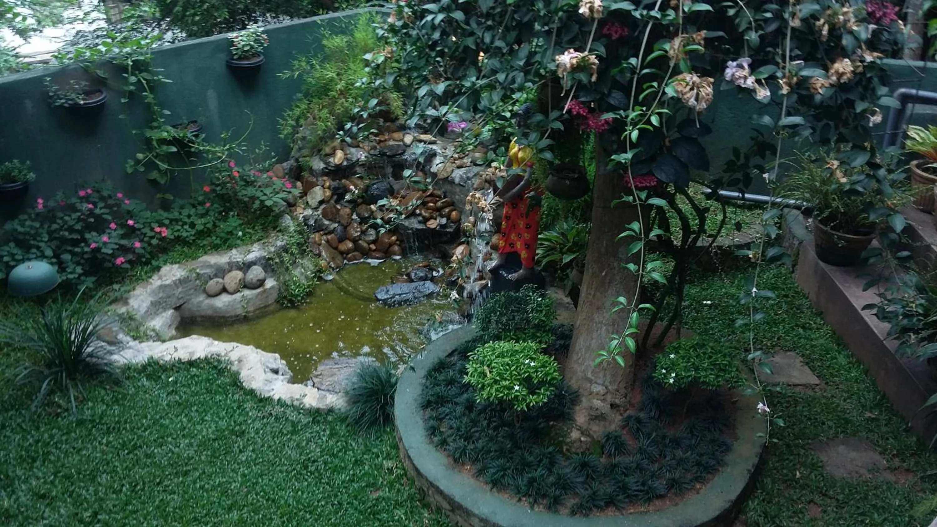 Garden view in Kandy Mountain Cottage