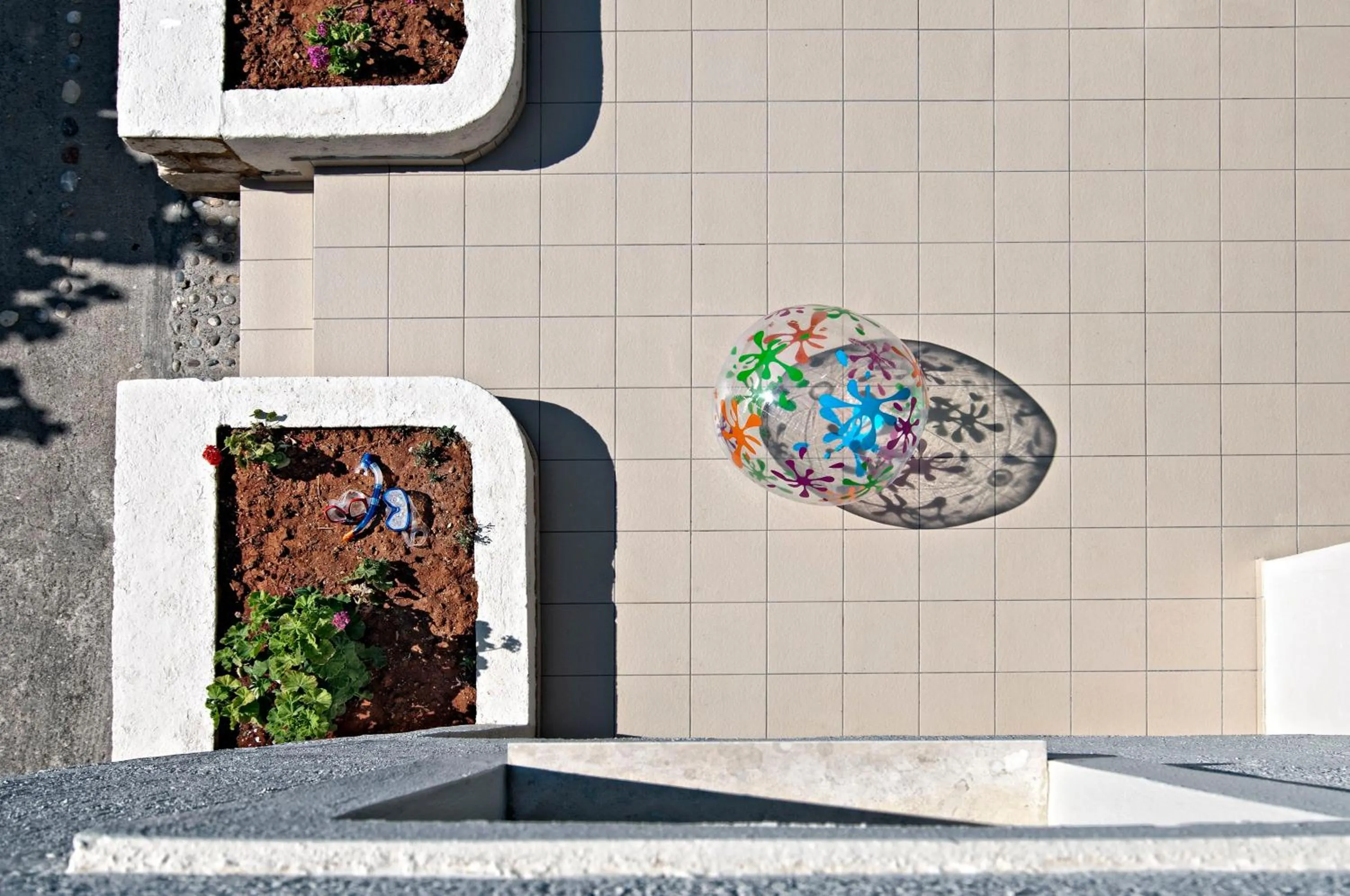 Balcony/Terrace in Ourania Apartments Hotel