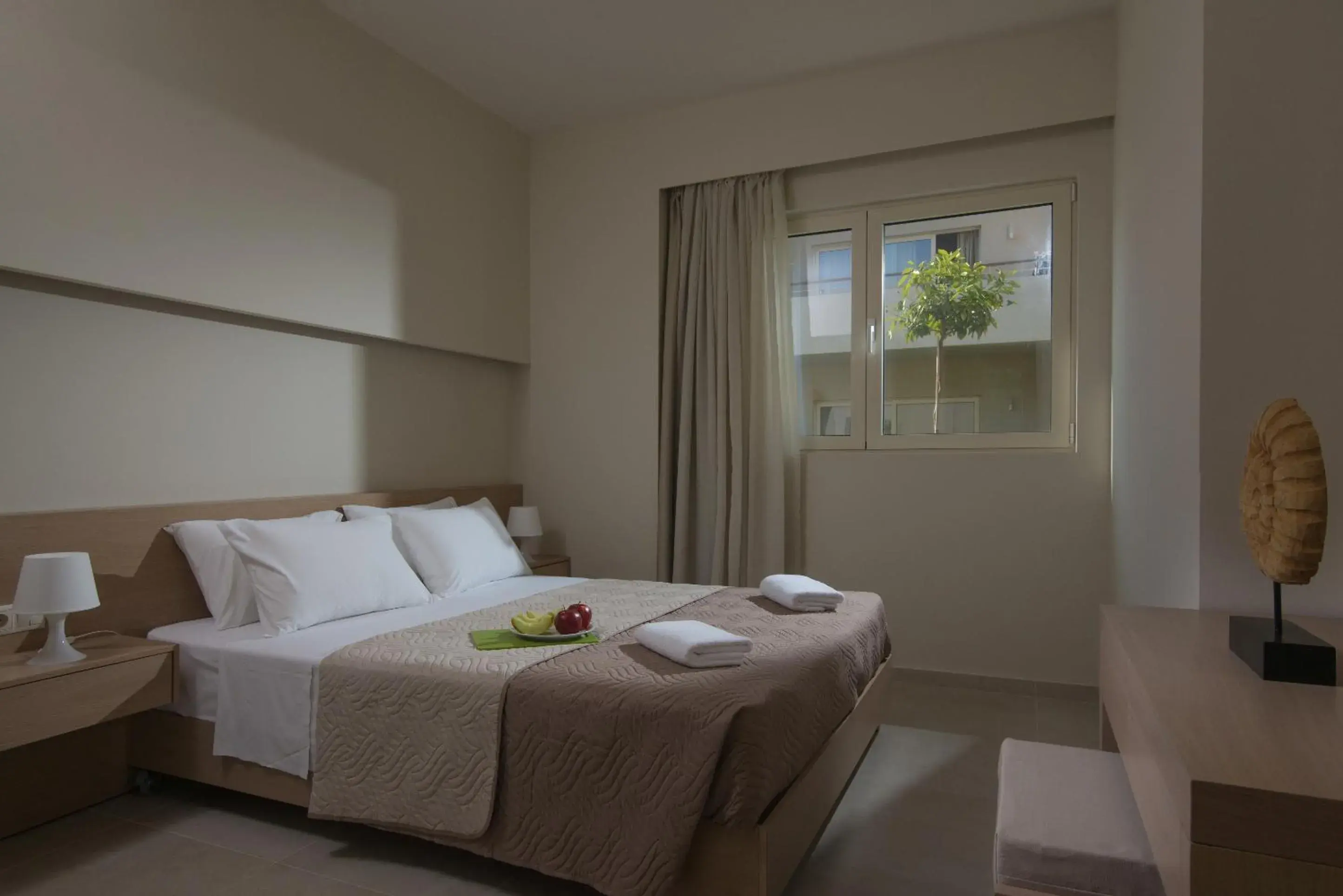 Bed in Ourania Apartments Hotel Bed in Ourania Apartments Hotel