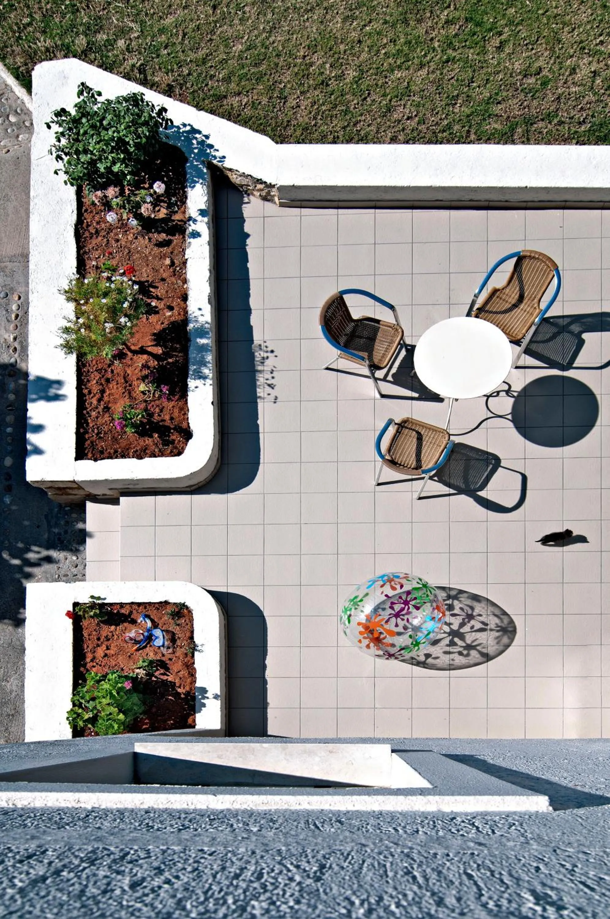 Balcony/Terrace in Ourania Apartments Hotel