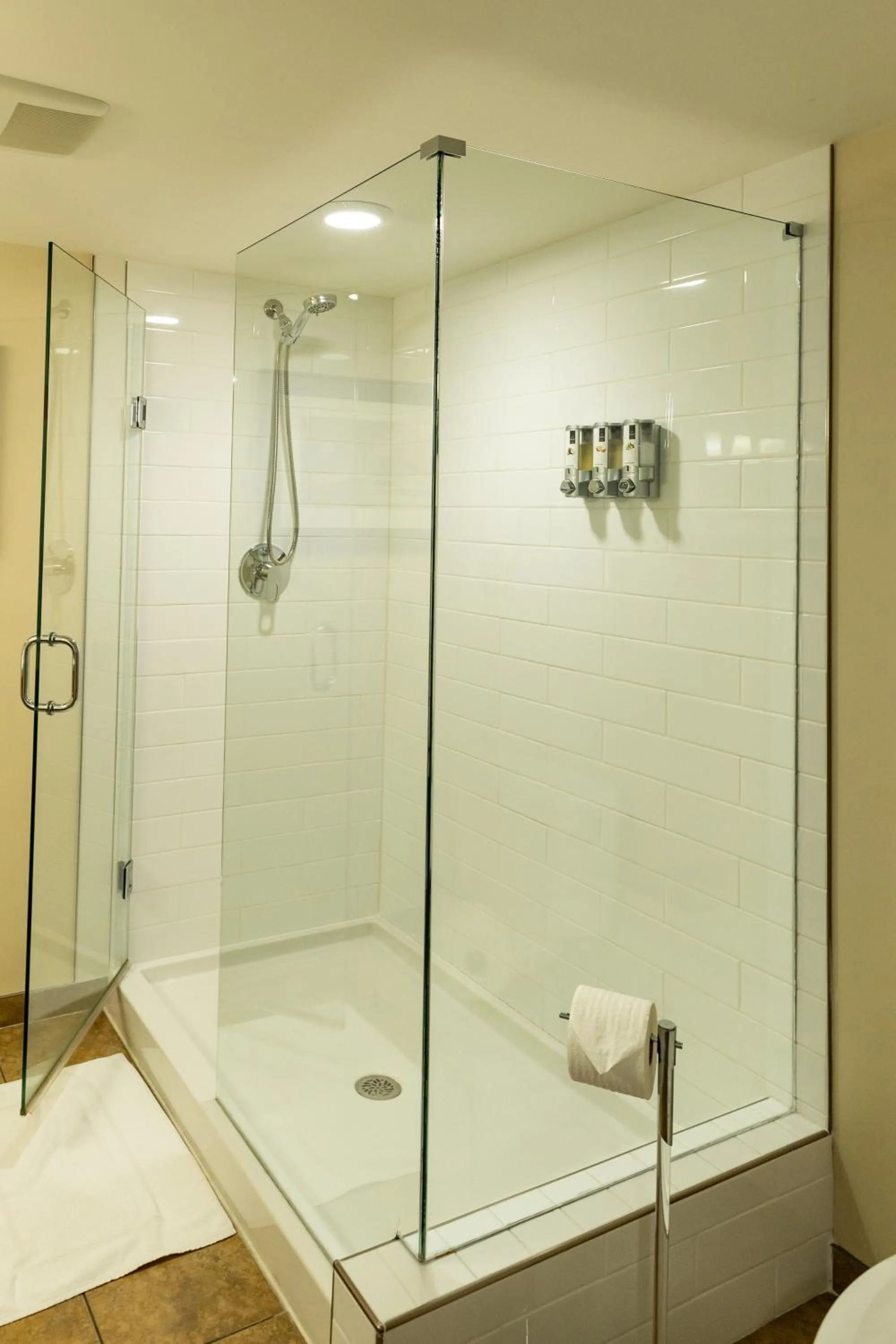 Shower in Inn on Long Lake