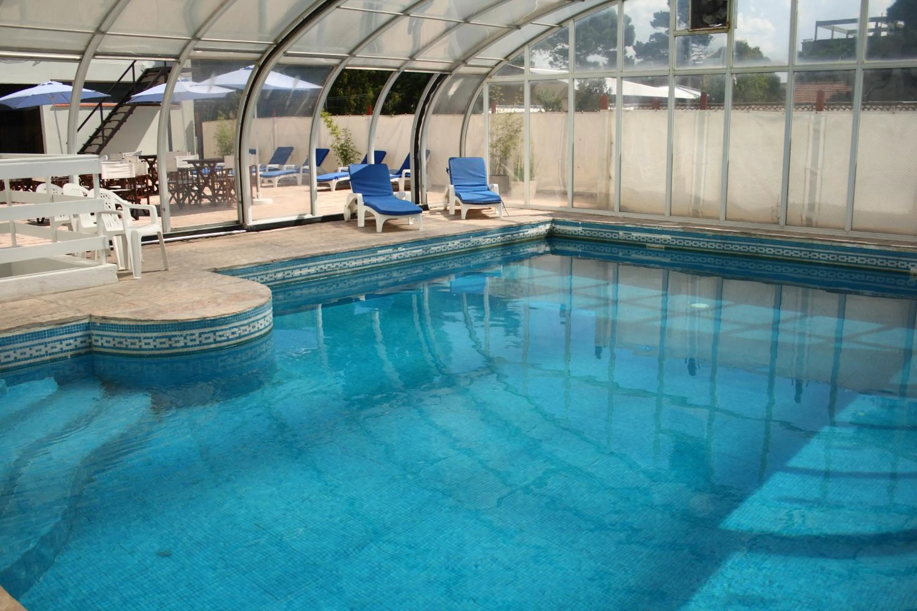 Pool view in Hotel Libertador de Pinamar