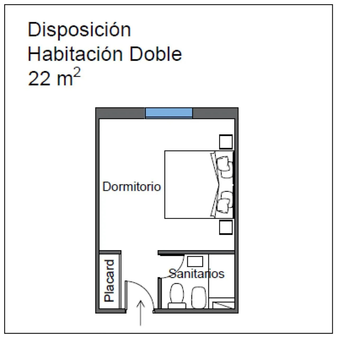 Photo of the whole room in Hotel Libertador de Pinamar