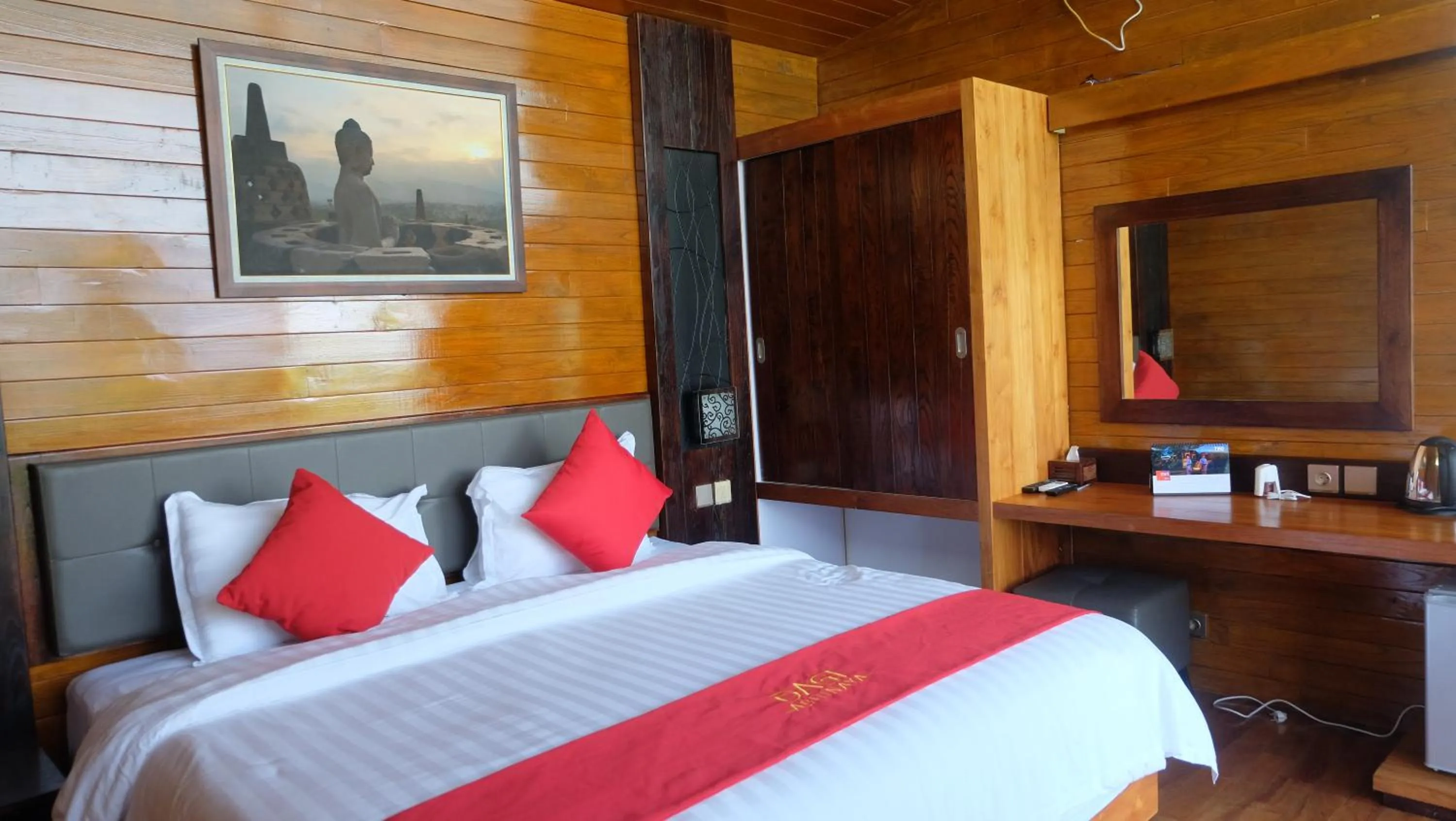 Bed in Manohara Borobudur Cultural Center