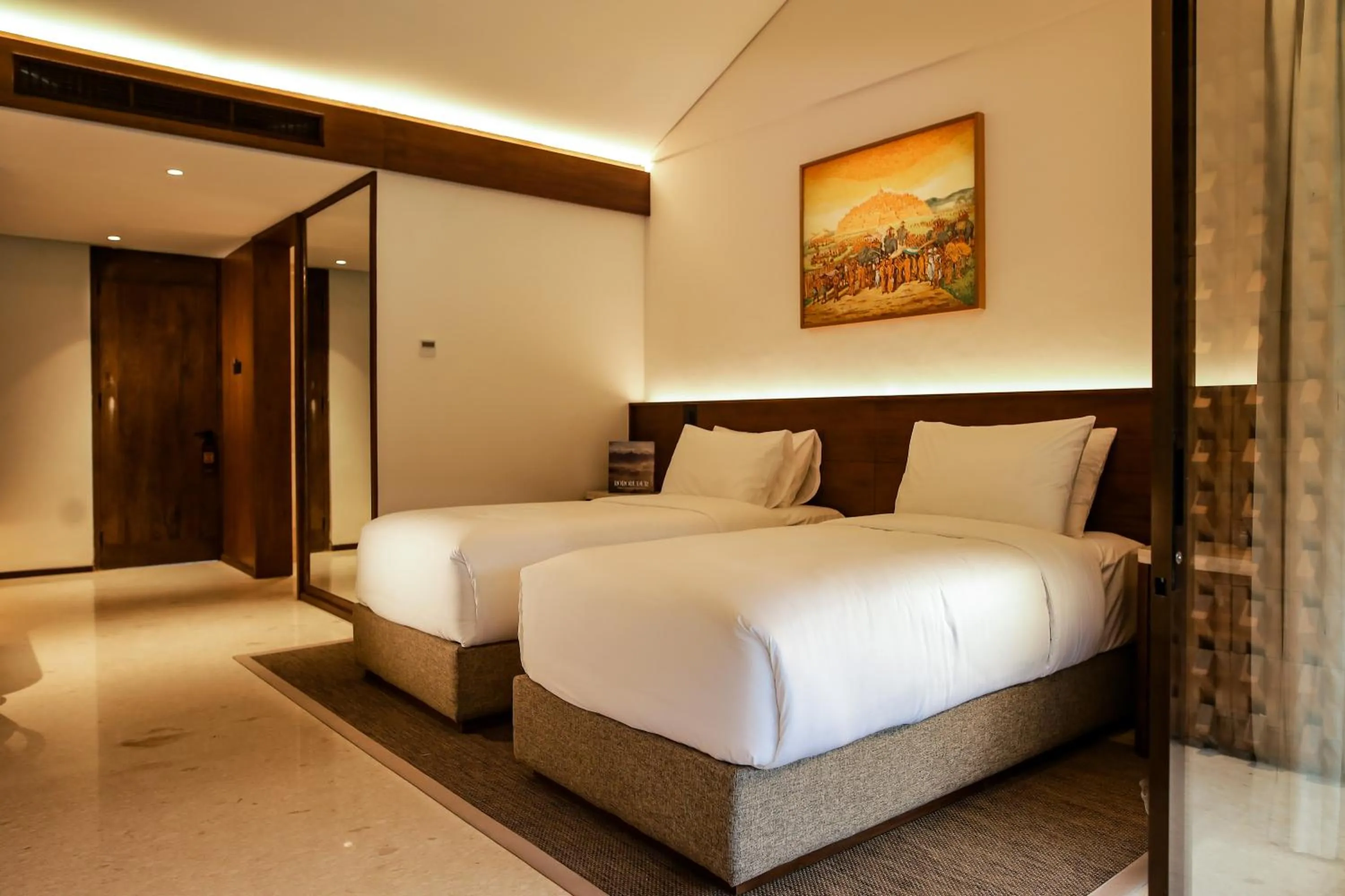 Photo of the whole room, Bed in Manohara Borobudur Cultural Center