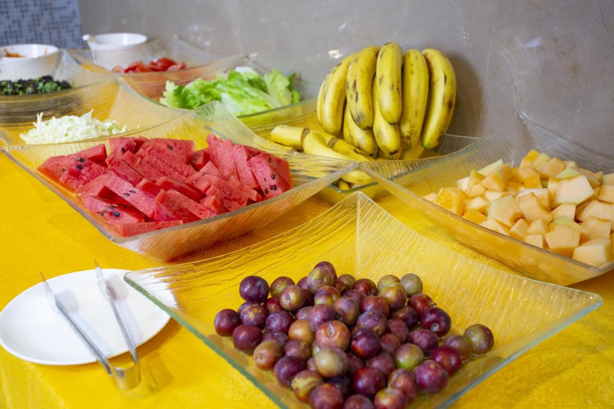 Buffet breakfast in Tianze Beach Resort