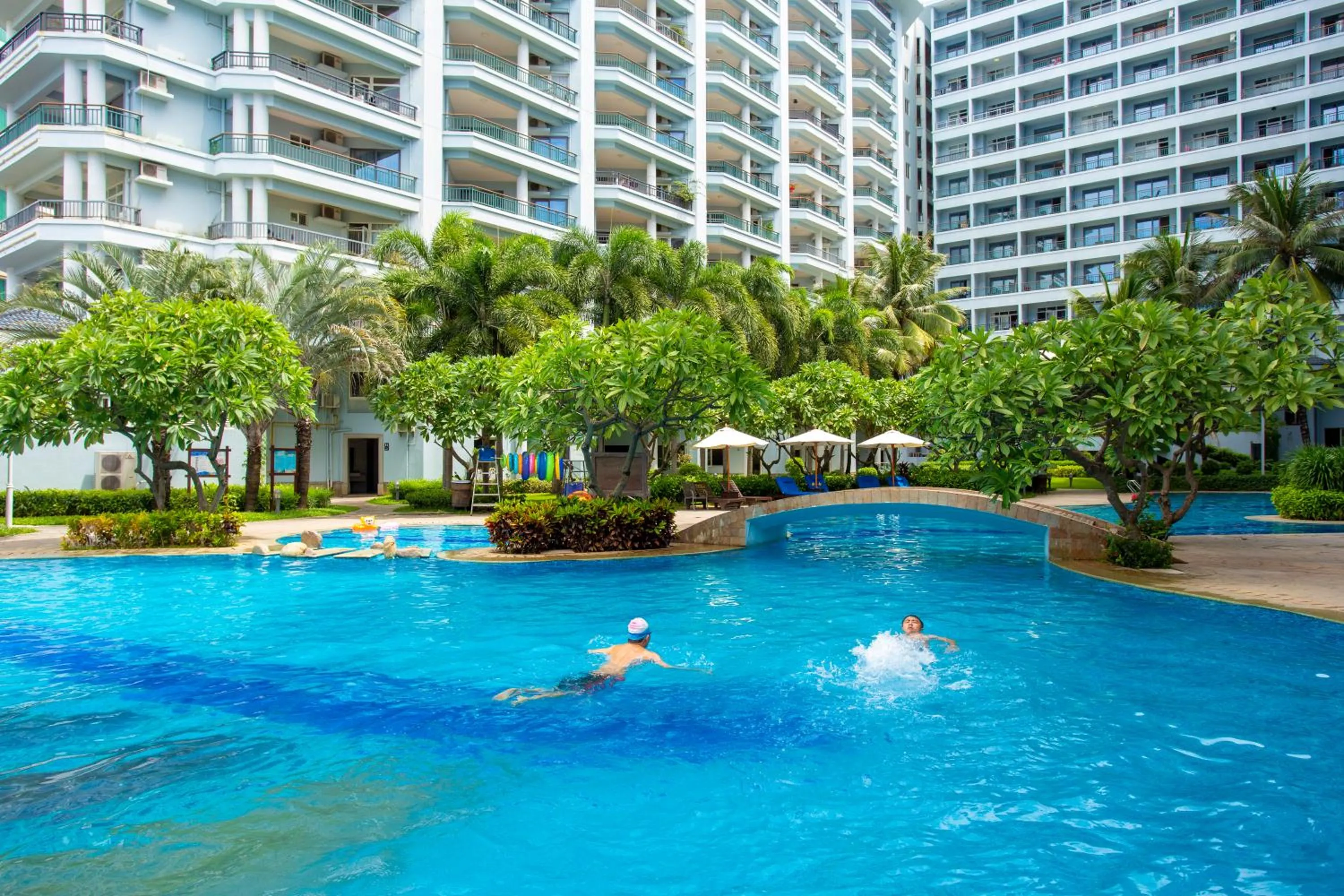 Pool view in Tianze Beach Resort
