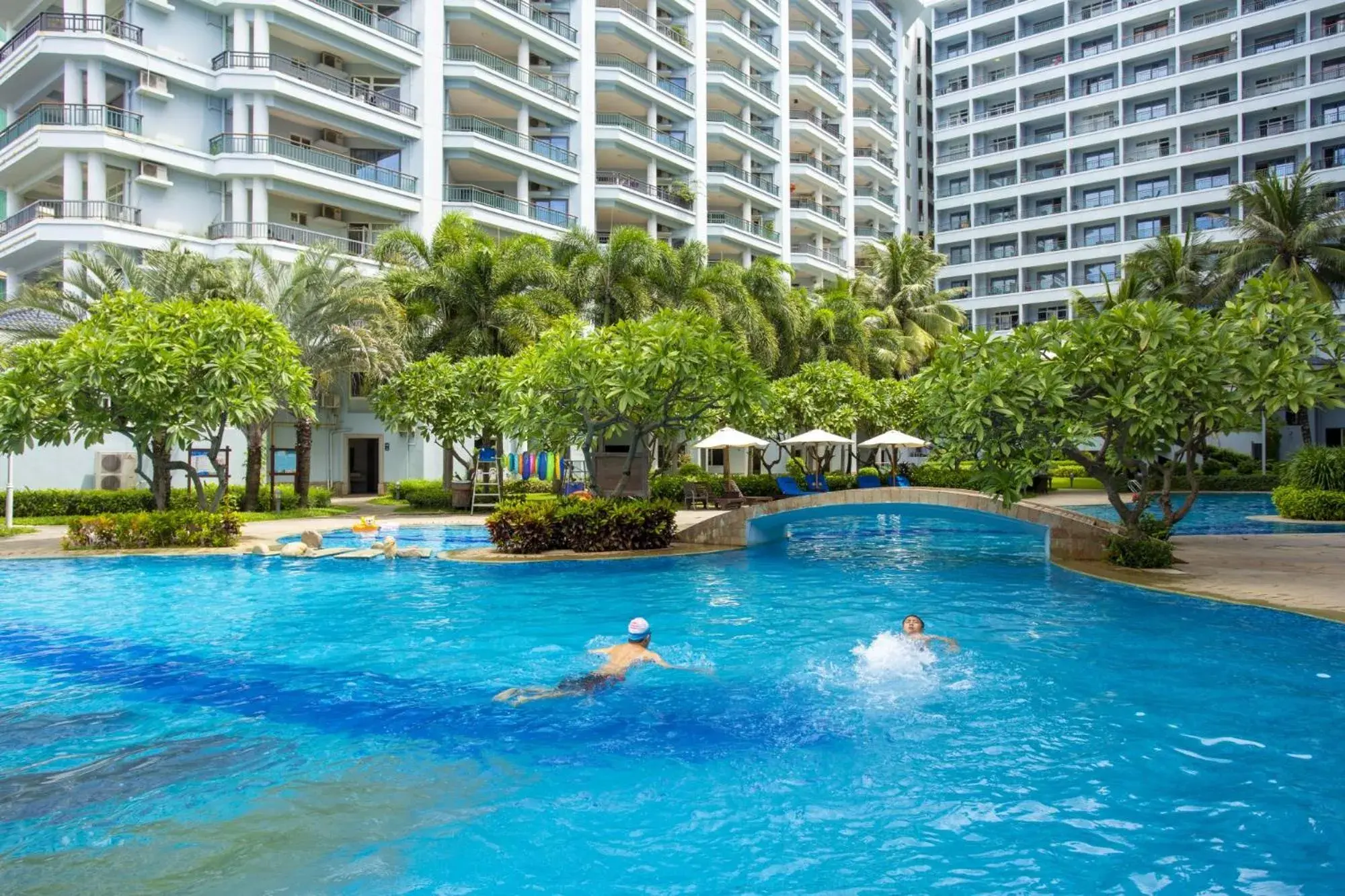 Pool view in Tianze Beach Resort Pool view in Tianze Beach Resort