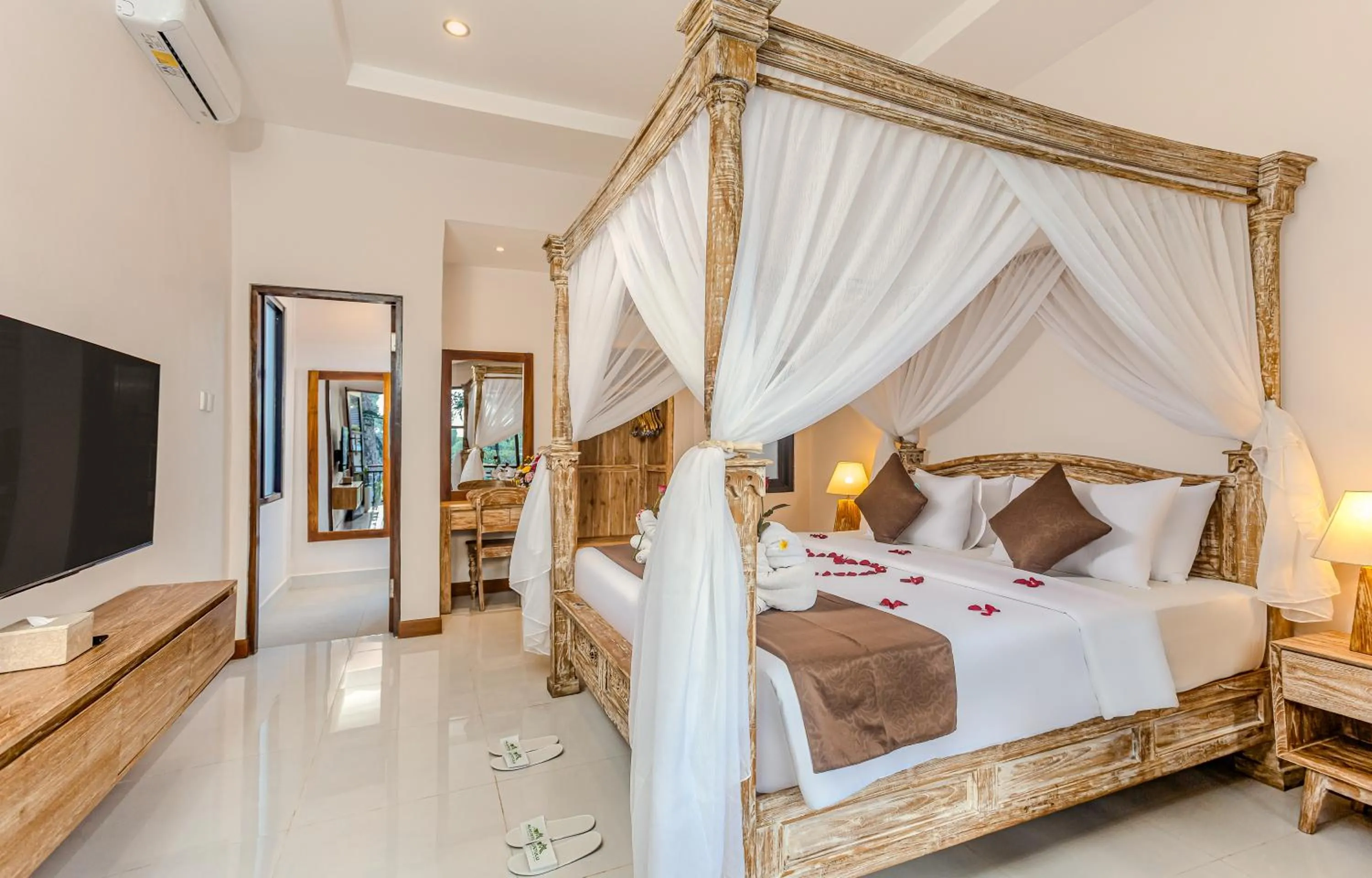 Bed in Alas Petulu Villa Resort and Spa