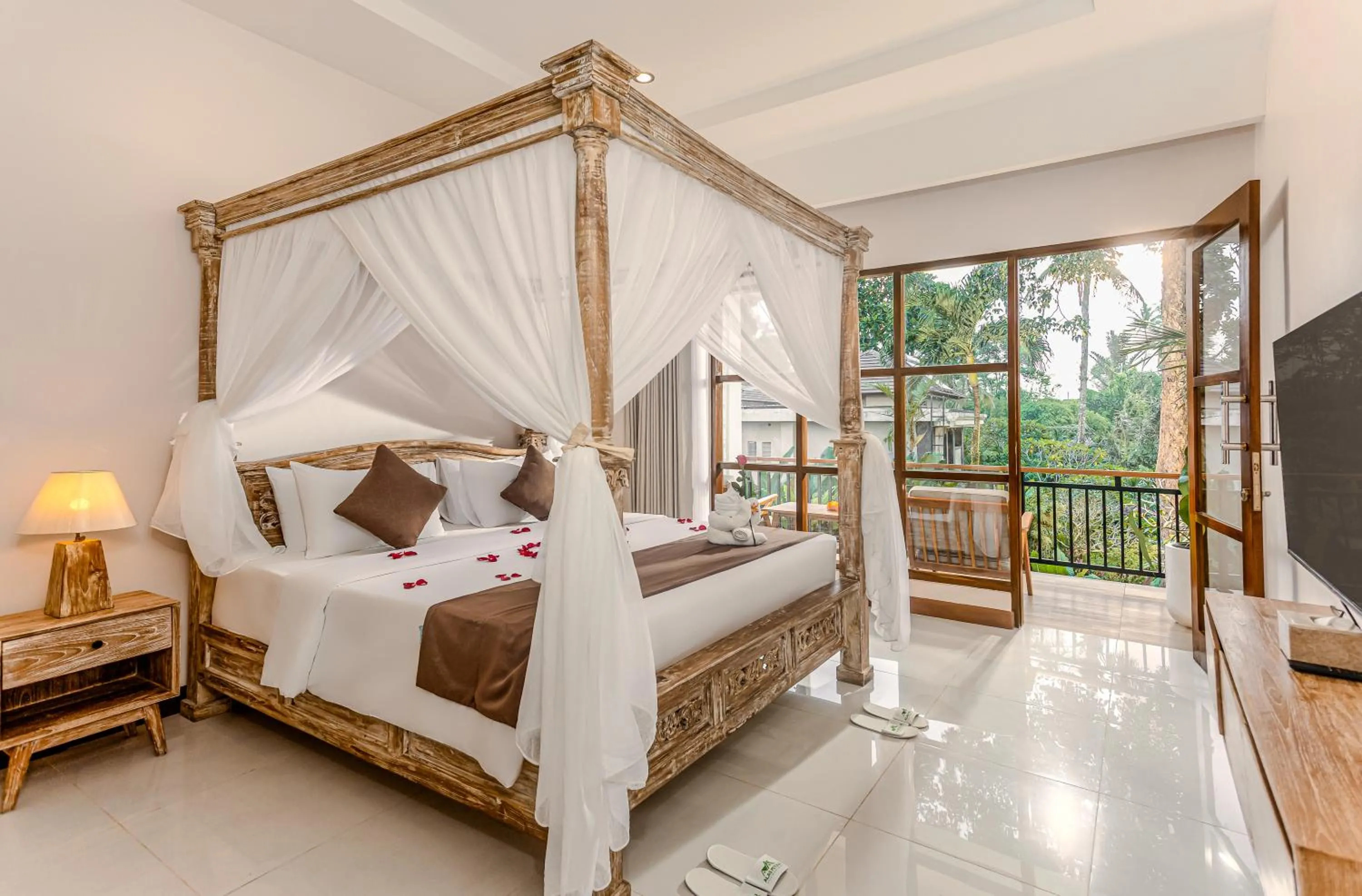 Bed in Alas Petulu Villa Resort and Spa