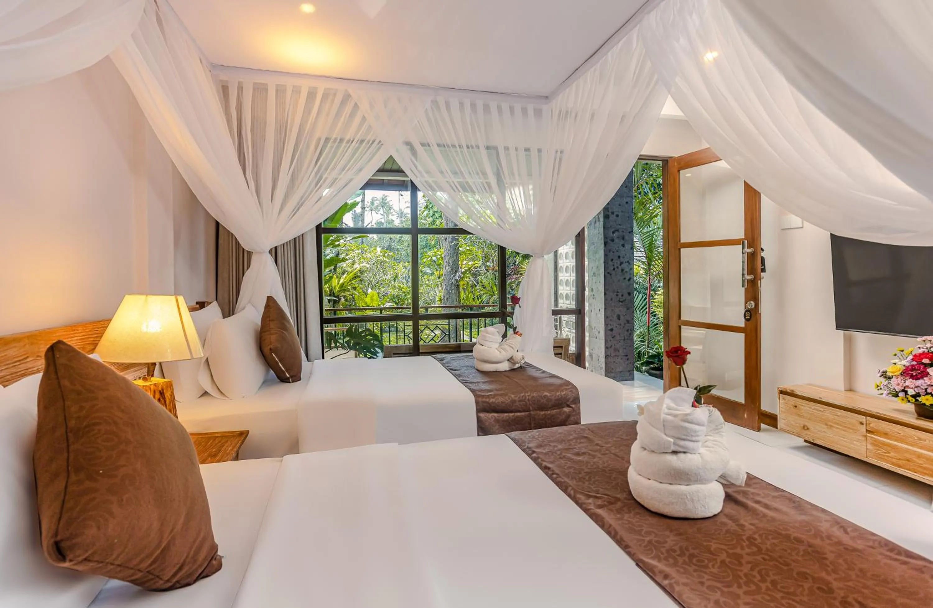 Bed in Alas Petulu Villa Resort and Spa