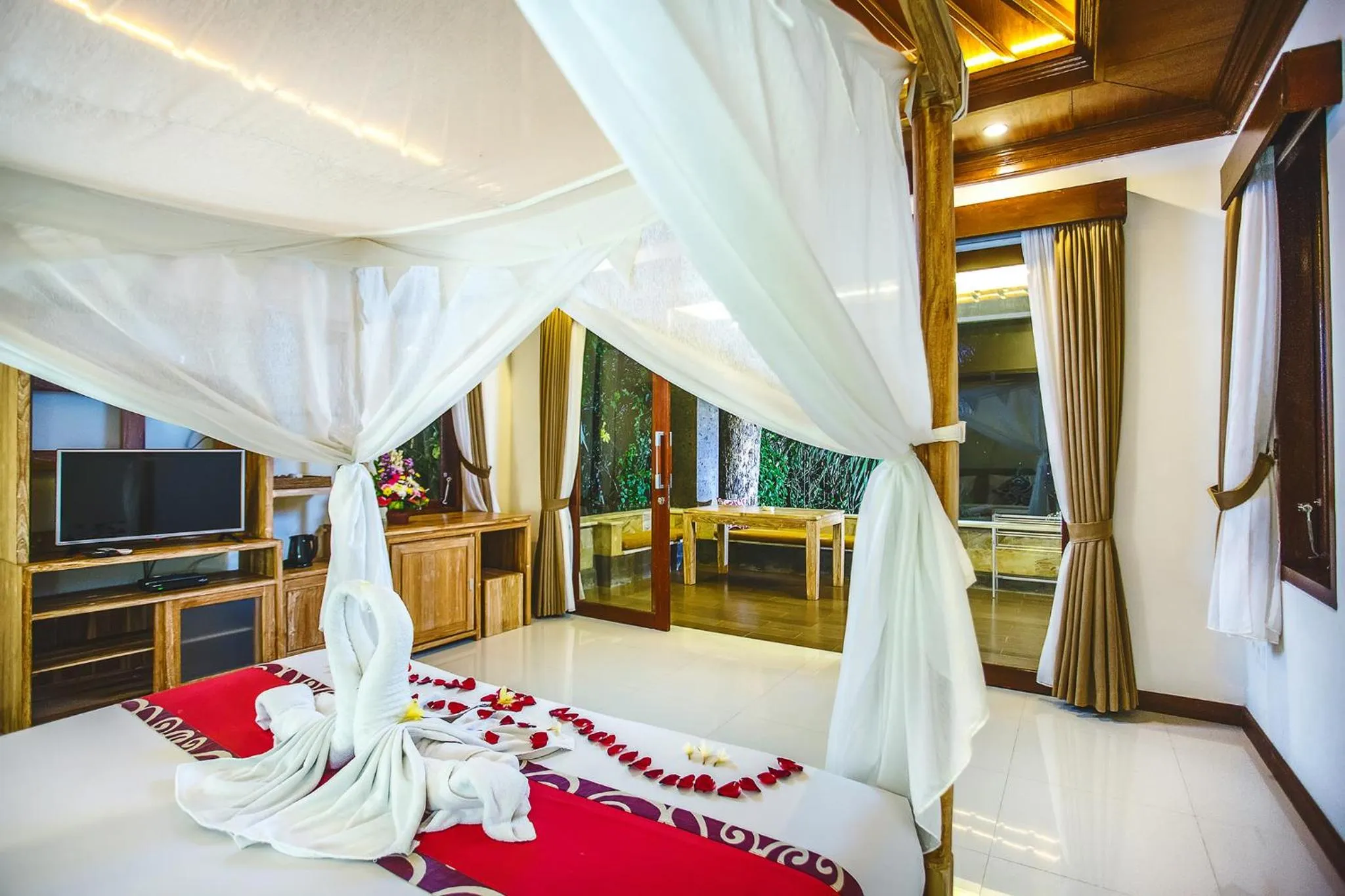Bed in Alas Petulu Villa Resort and Spa