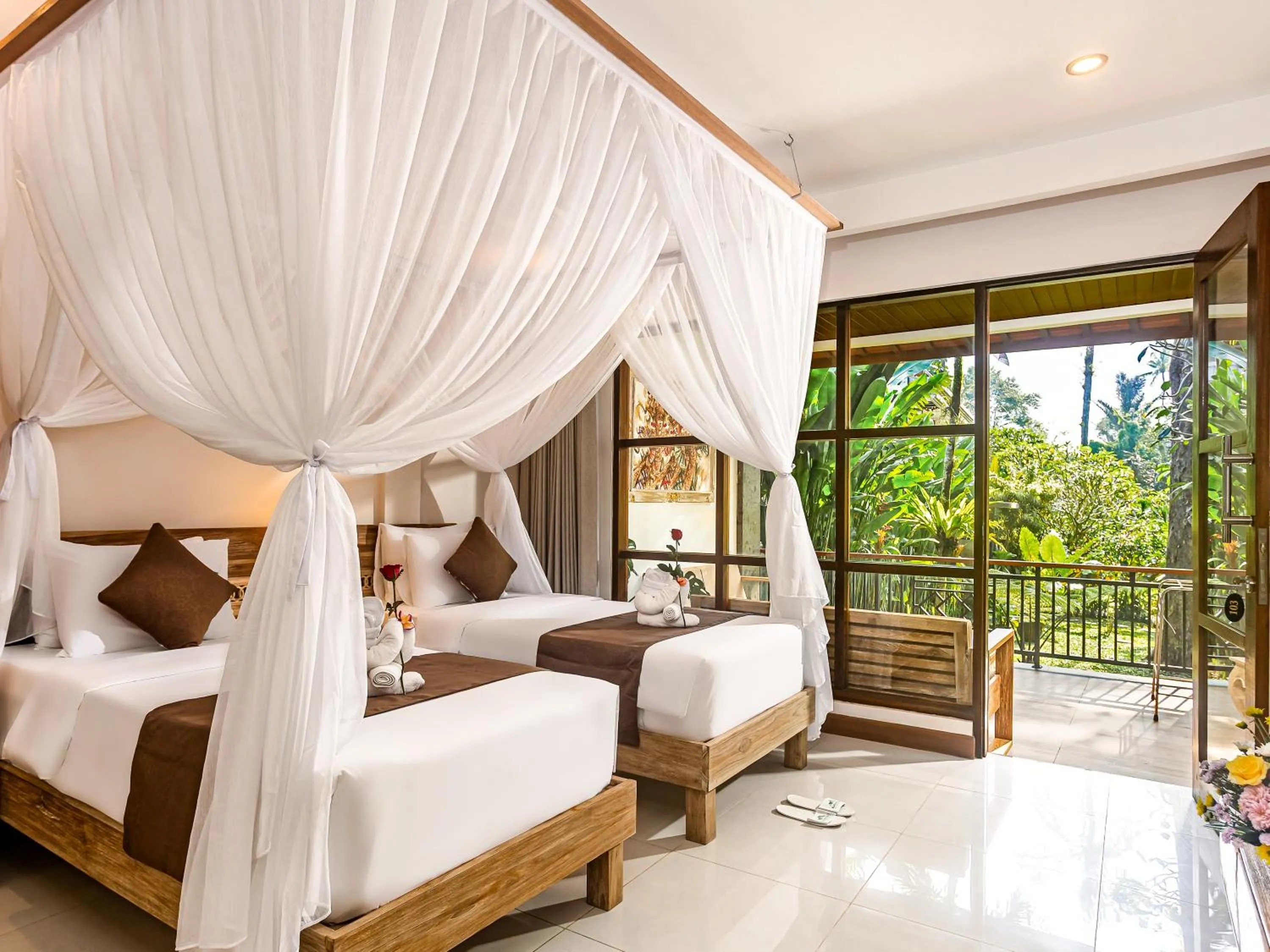 Bed in Alas Petulu Villa Resort and Spa