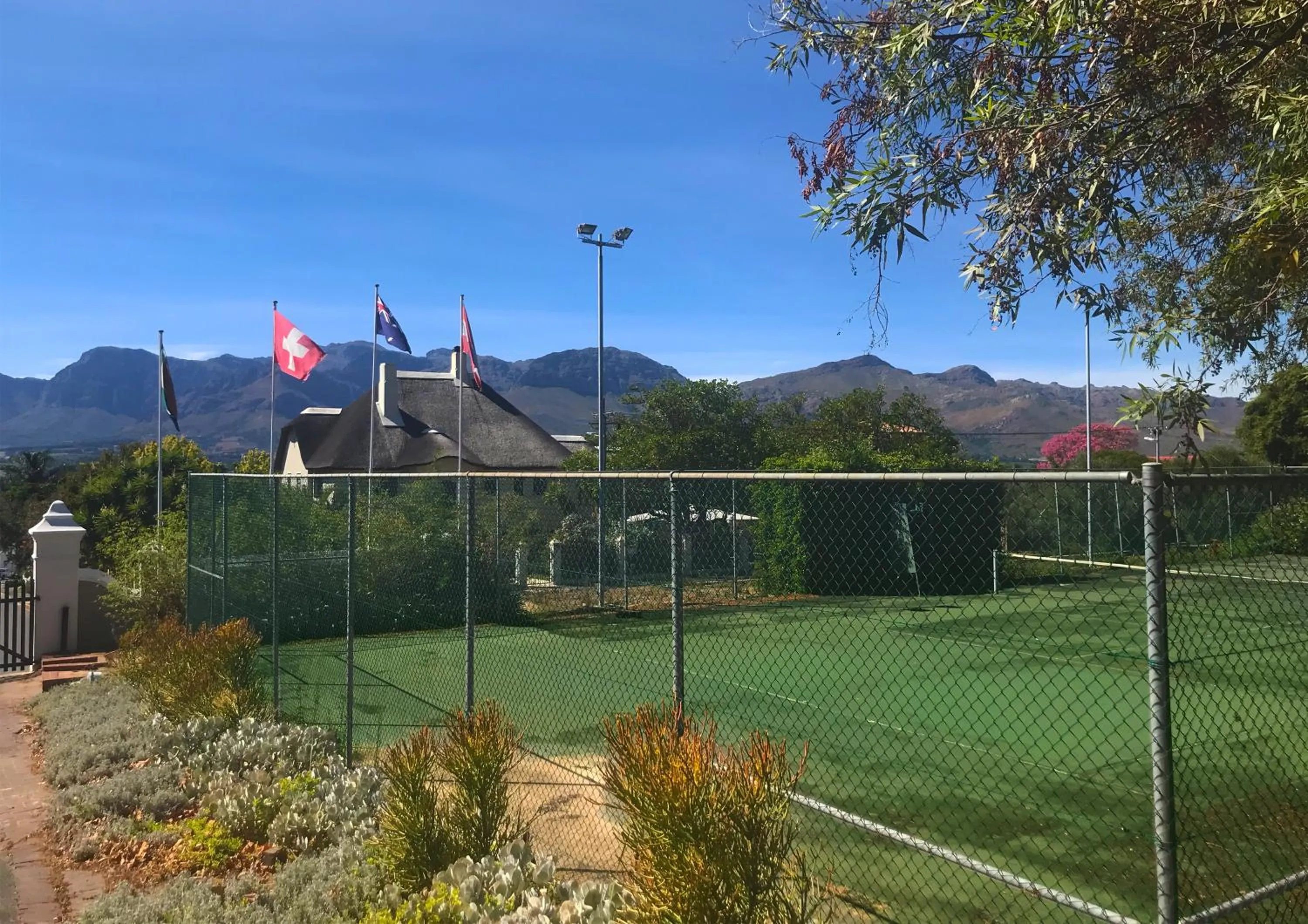 Tennis court in Grande Roche Hotel