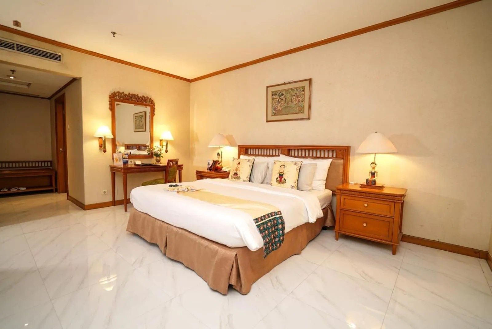 Bed in Hotel Sahid Jaya Solo