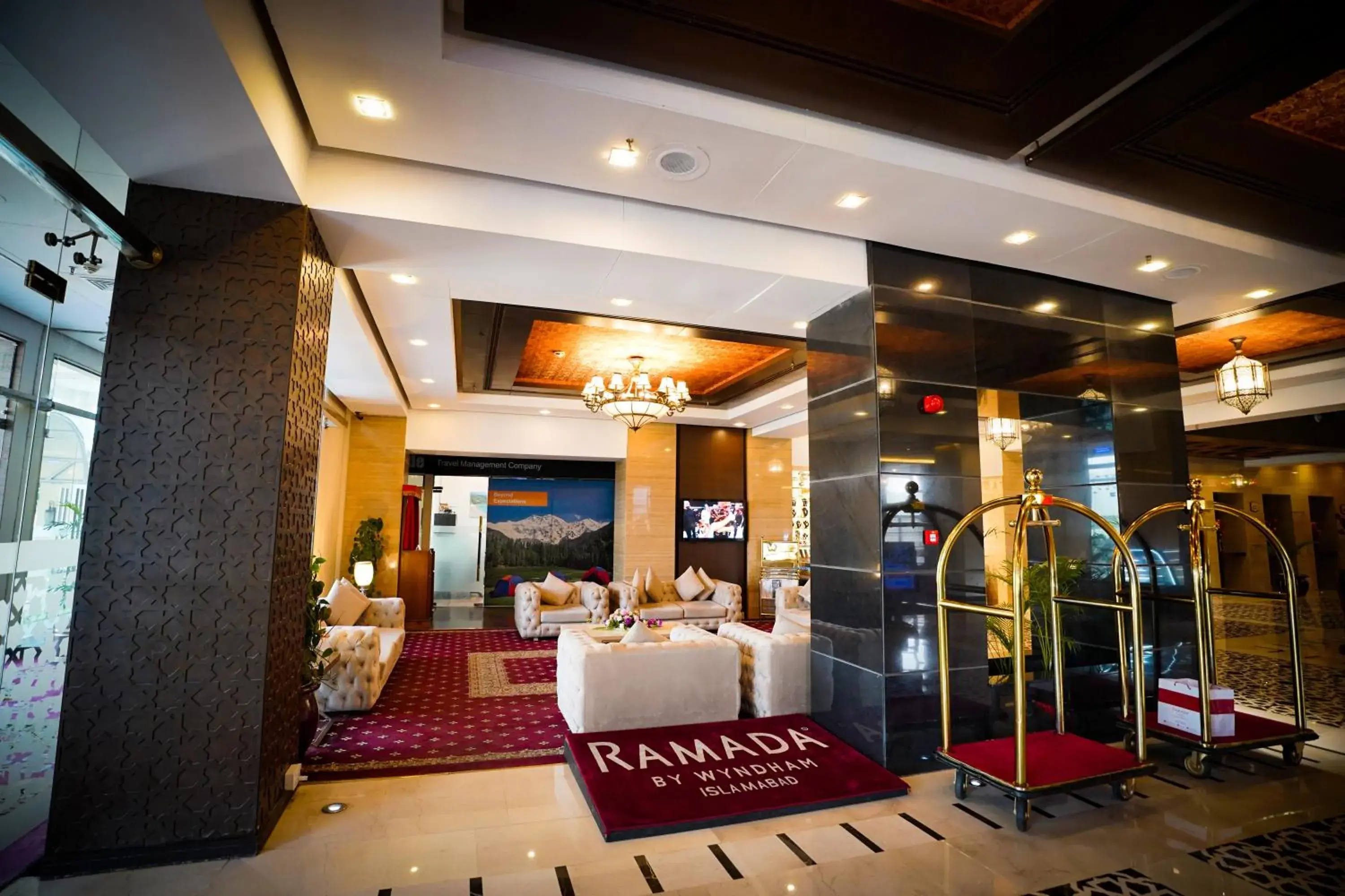Lobby or reception in Ramada by Wyndham Islamabad Lobby or reception in Ramada by Wyndham Islamabad