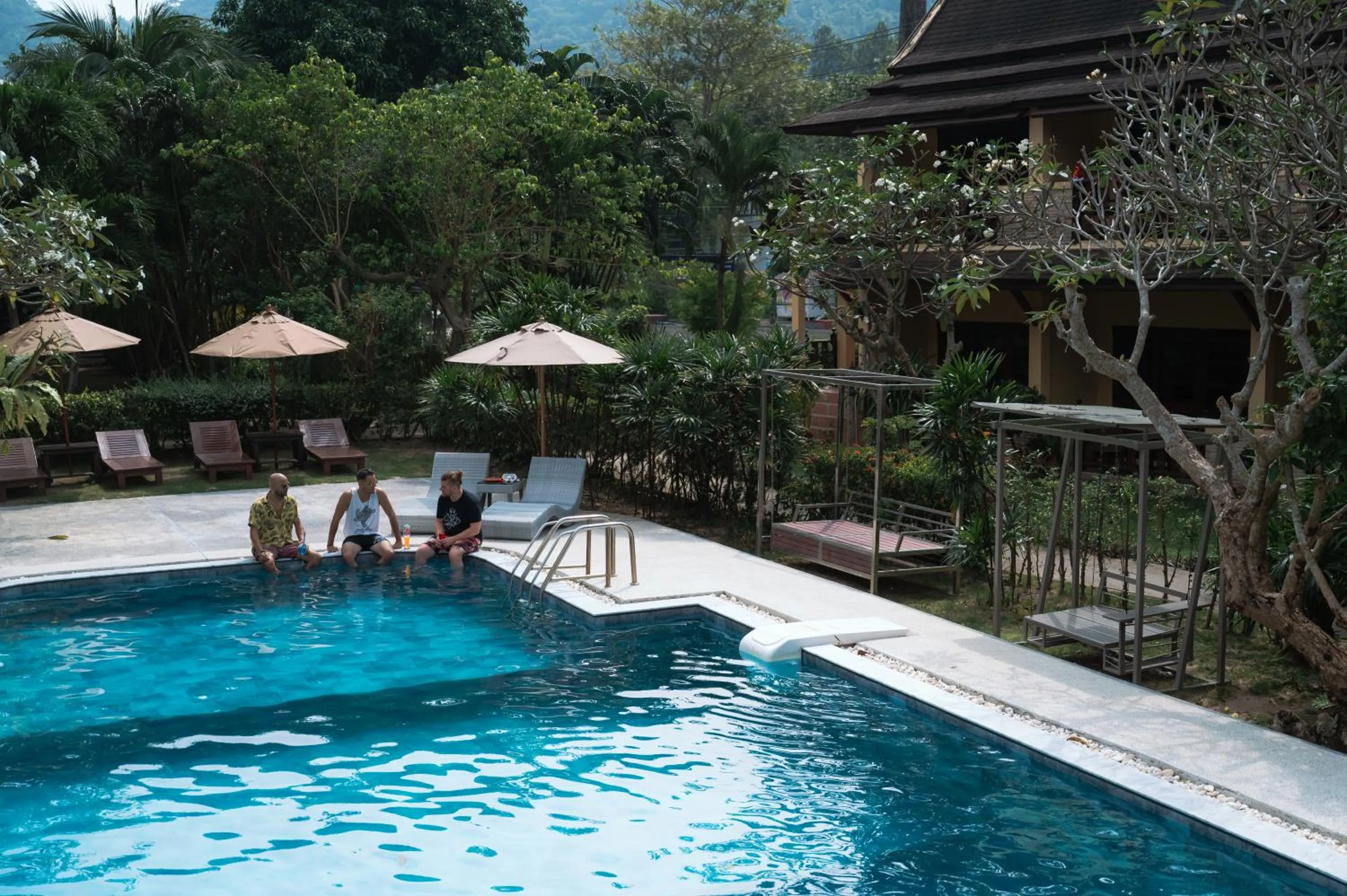 Pool view in Asia Divers Resort