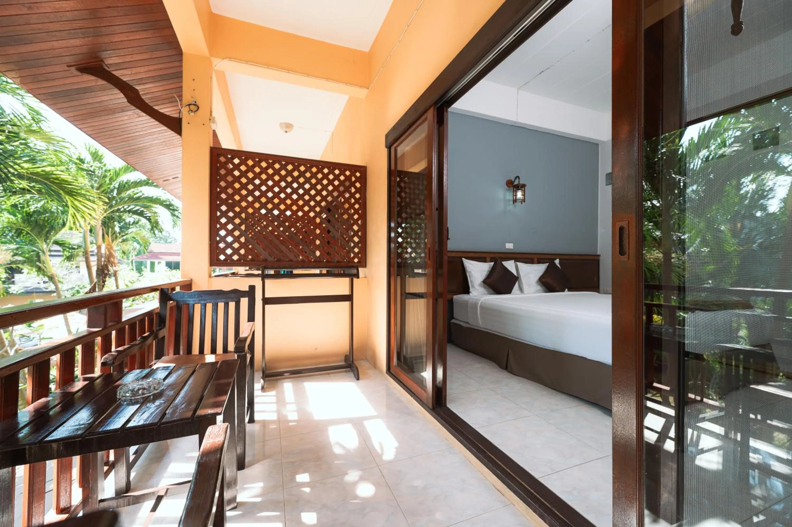 Balcony/Terrace, Bed in Asia Divers Resort