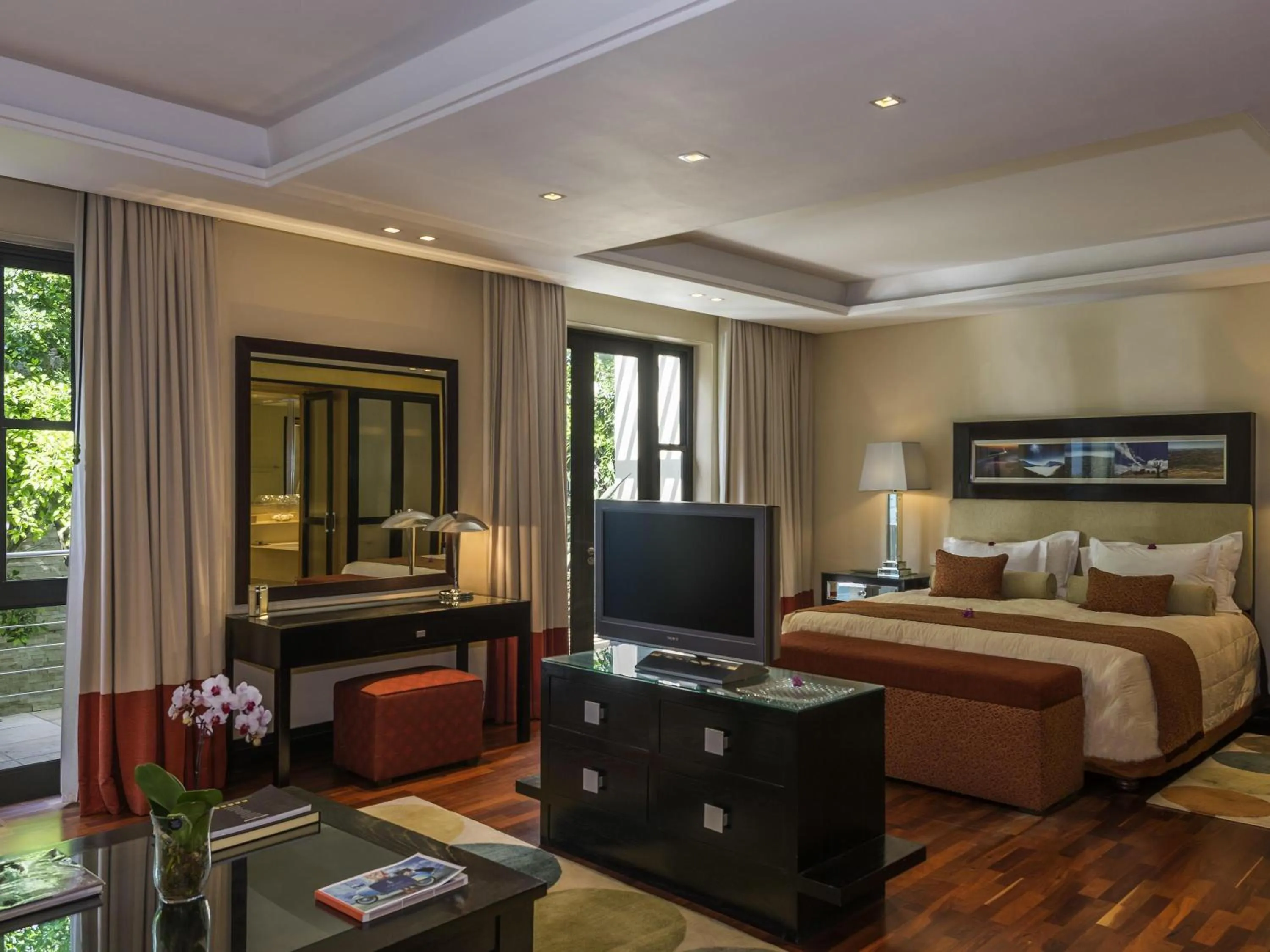 Bedroom, Bed in No5 Boutique Art Hotel by Mantis