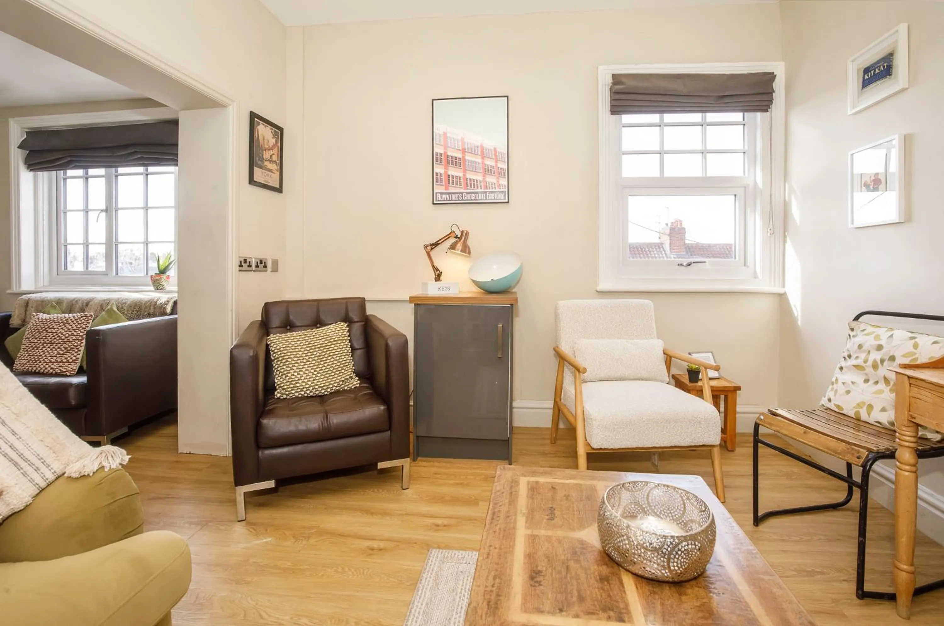 Living room in Clearly Apartments Bootham York