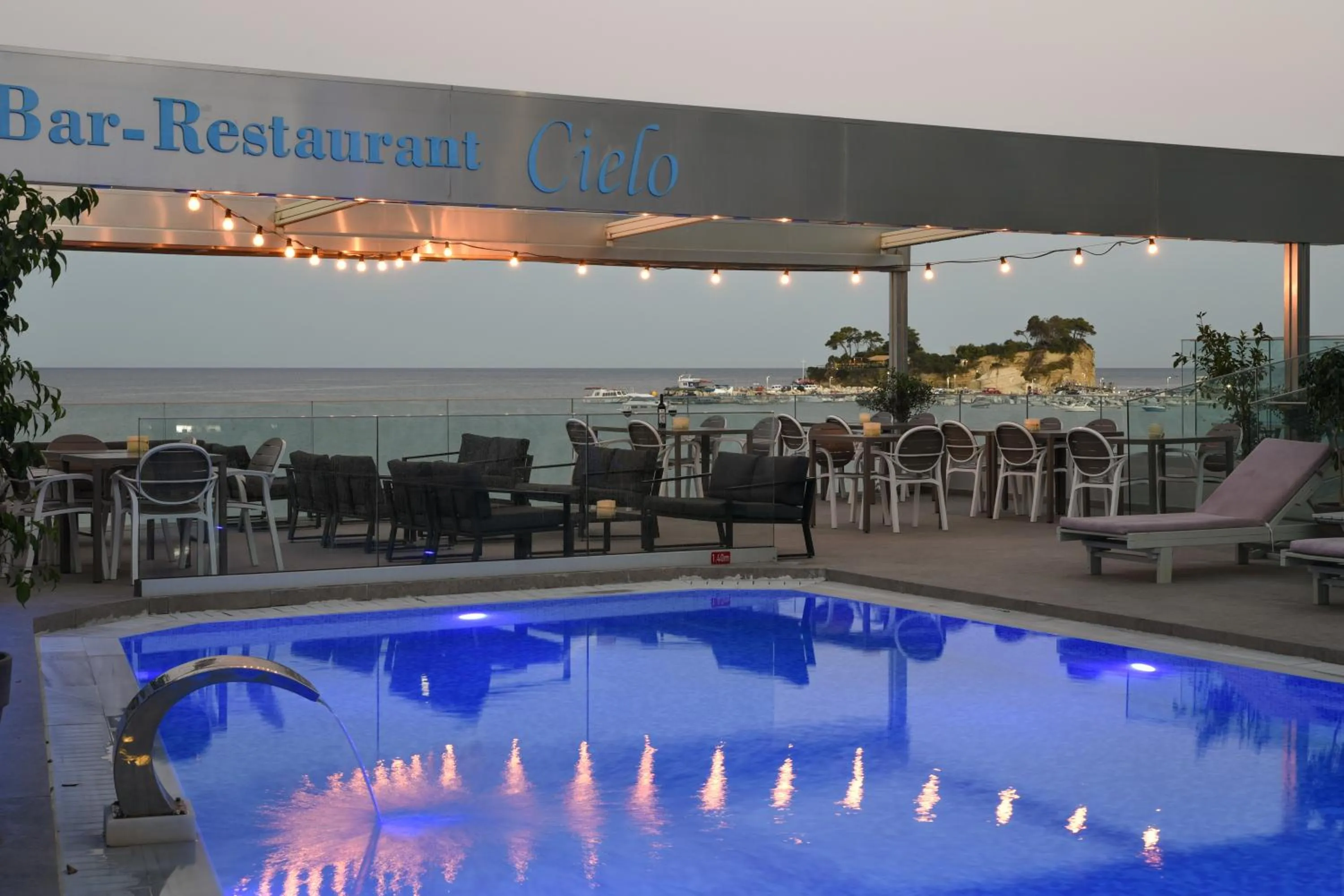 Pool view in Denise Beach Hotel