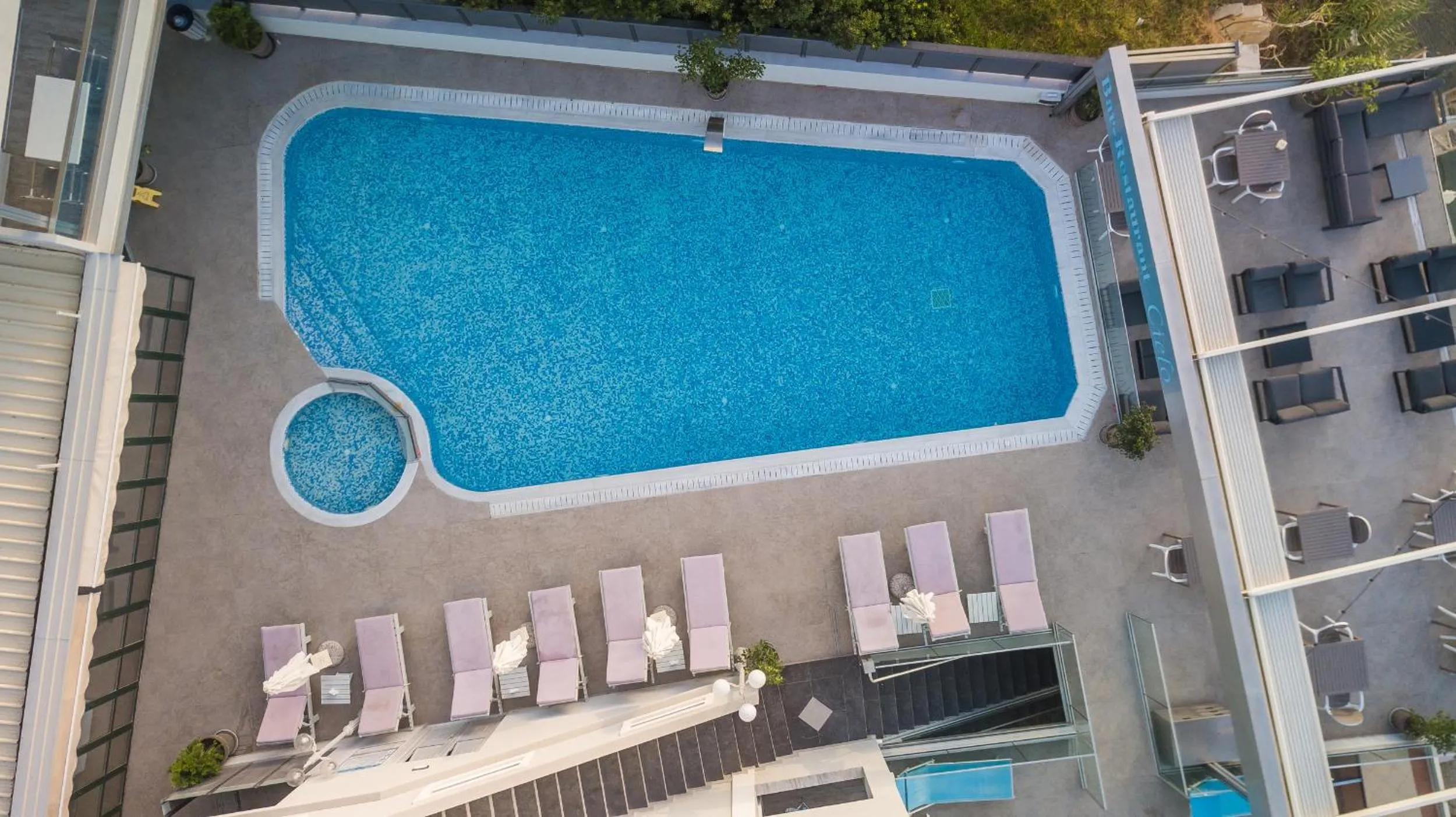 Pool view in Denise Beach Hotel