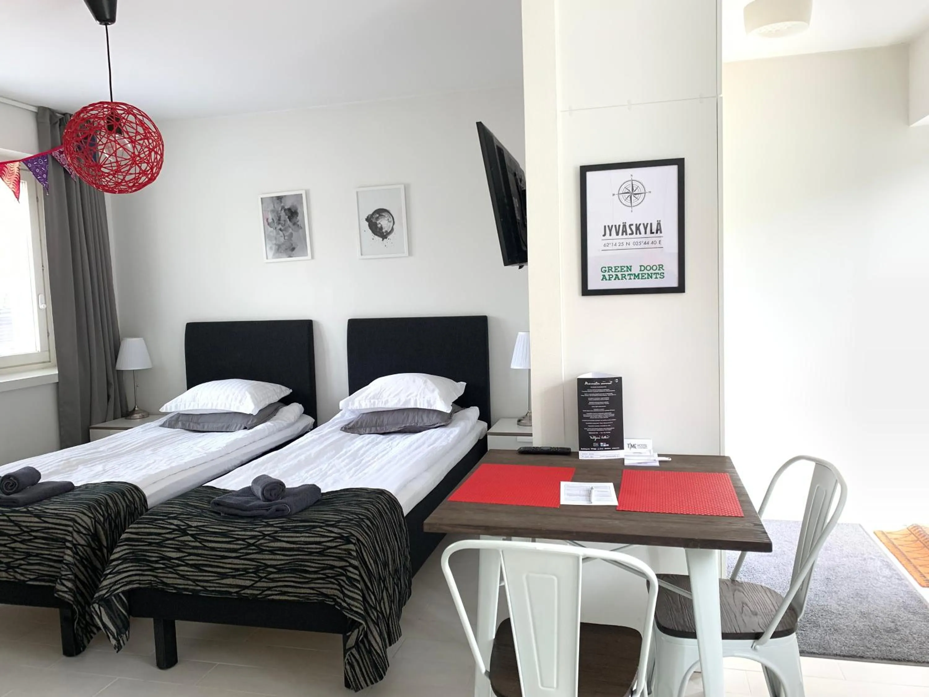 Bed in Green Door Apartments