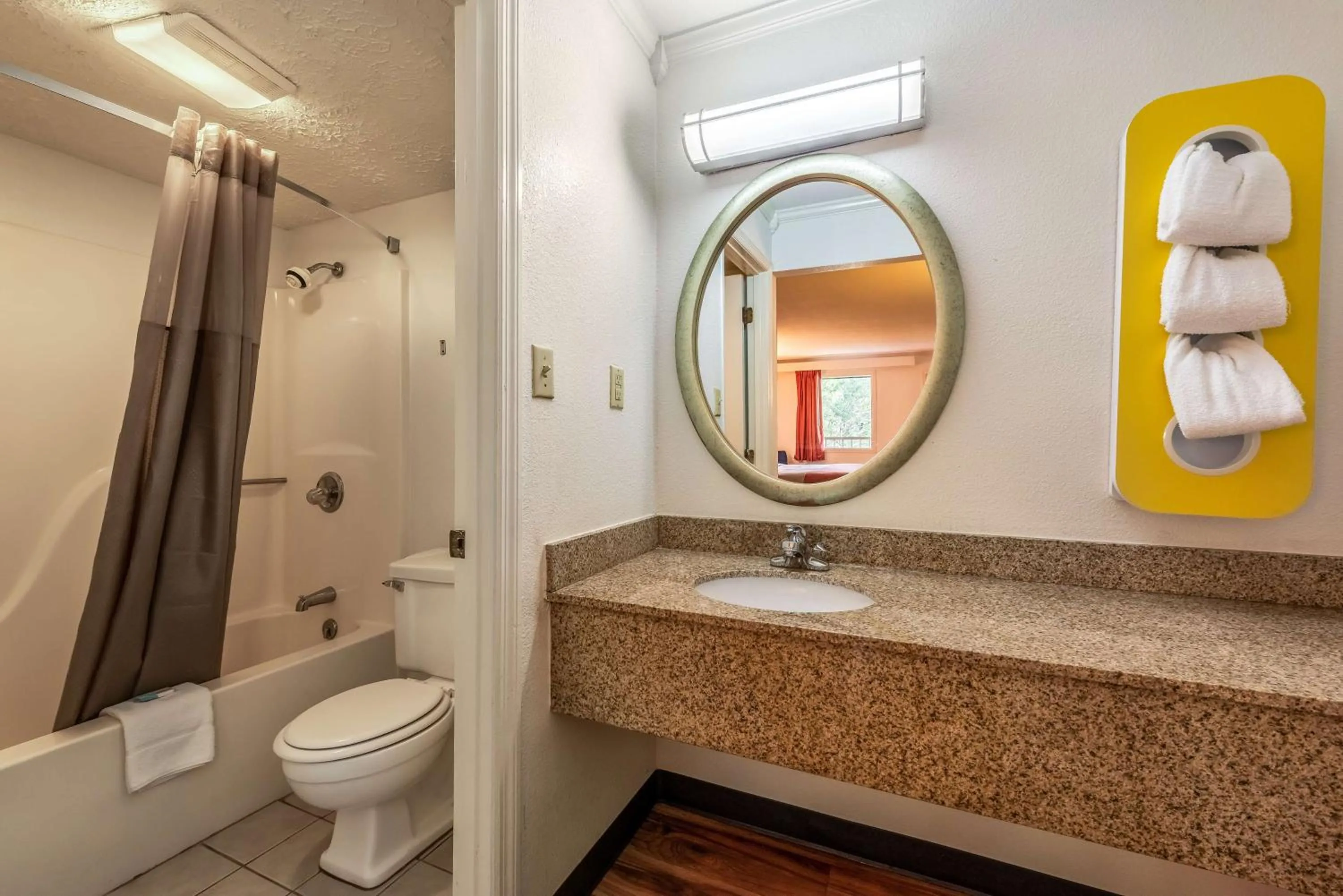 Shower in Motel 6-Gatlinburg, TN - Smoky Mountains