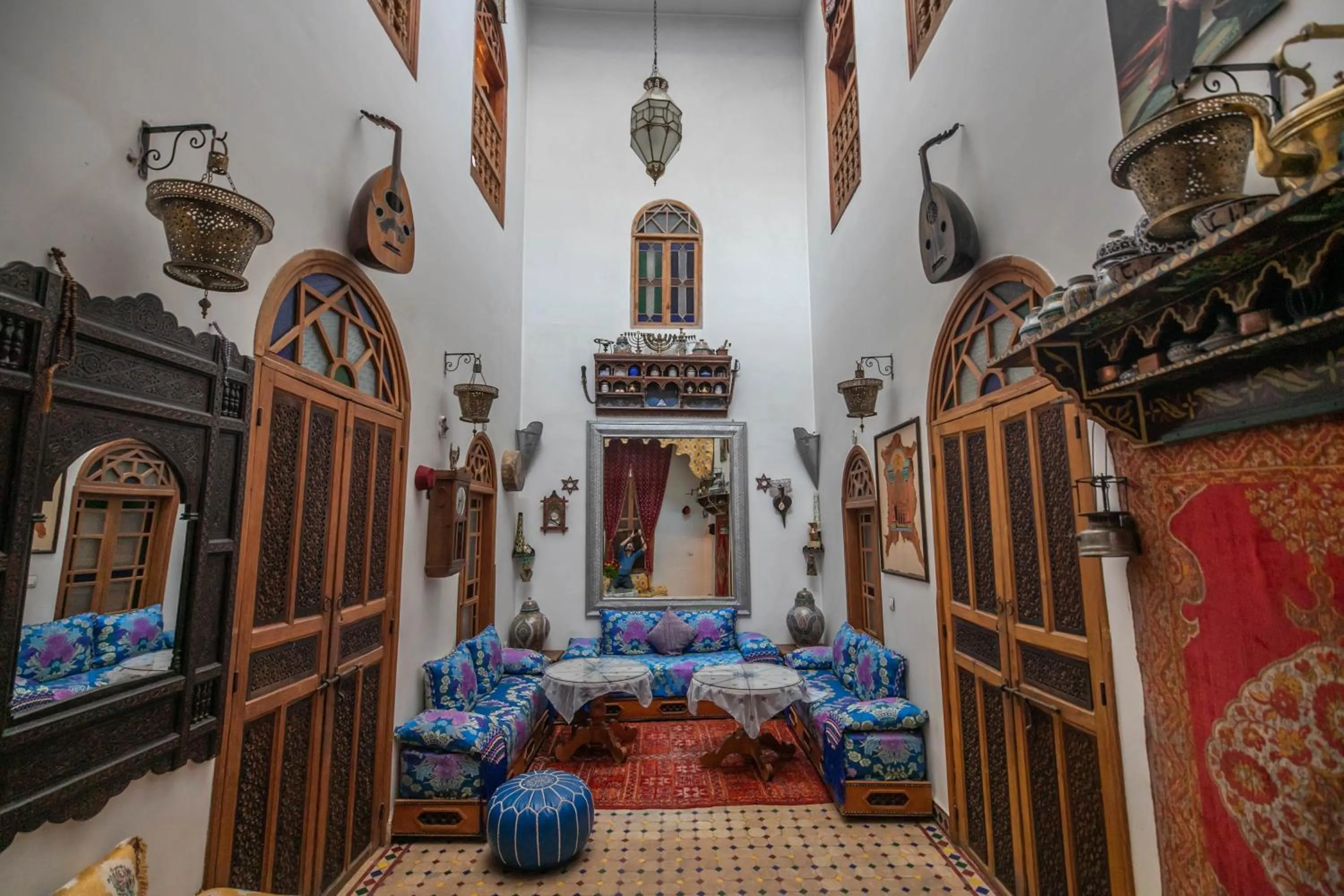 Living room in Riad Les Idrissides Chez LEA