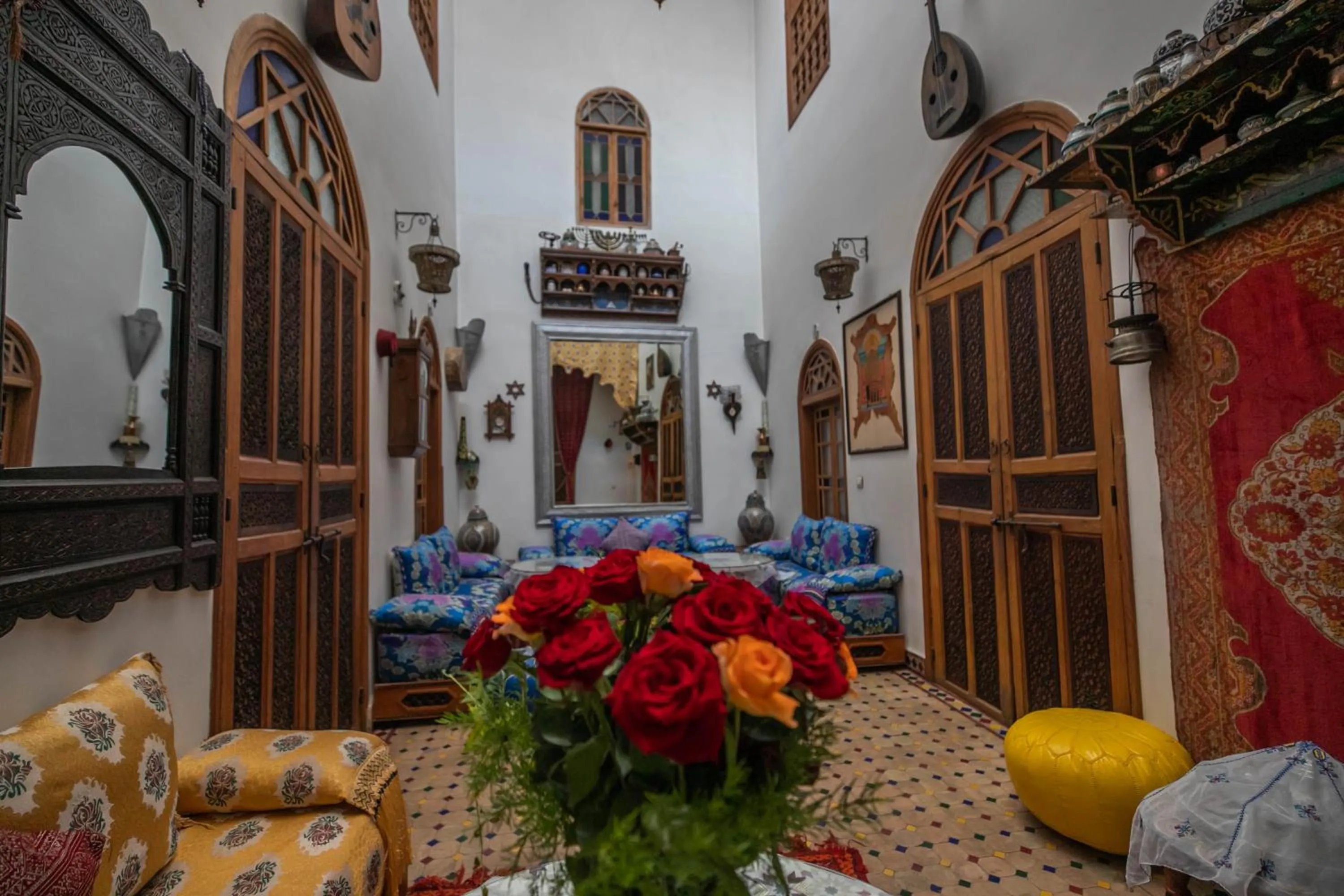 Living room in Riad Les Idrissides Chez LEA