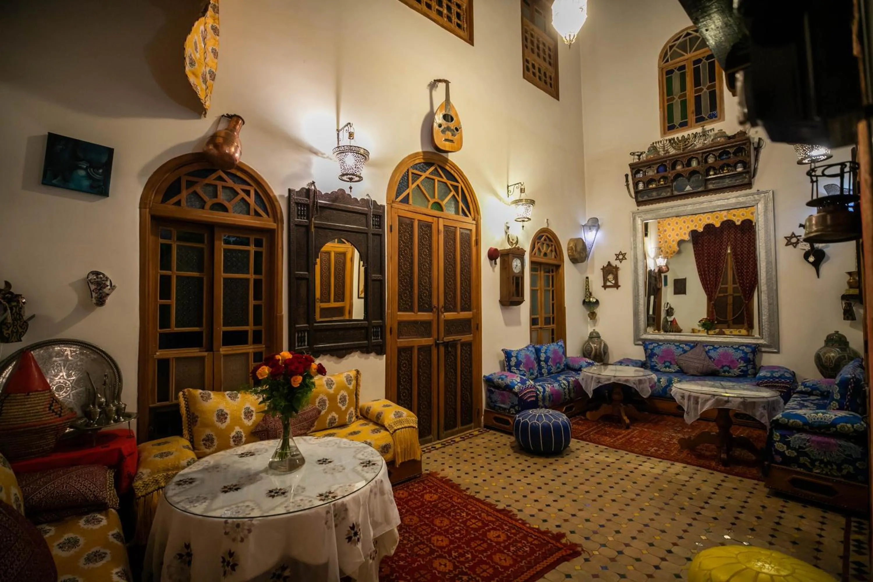 Living room in Riad Les Idrissides Chez LEA
